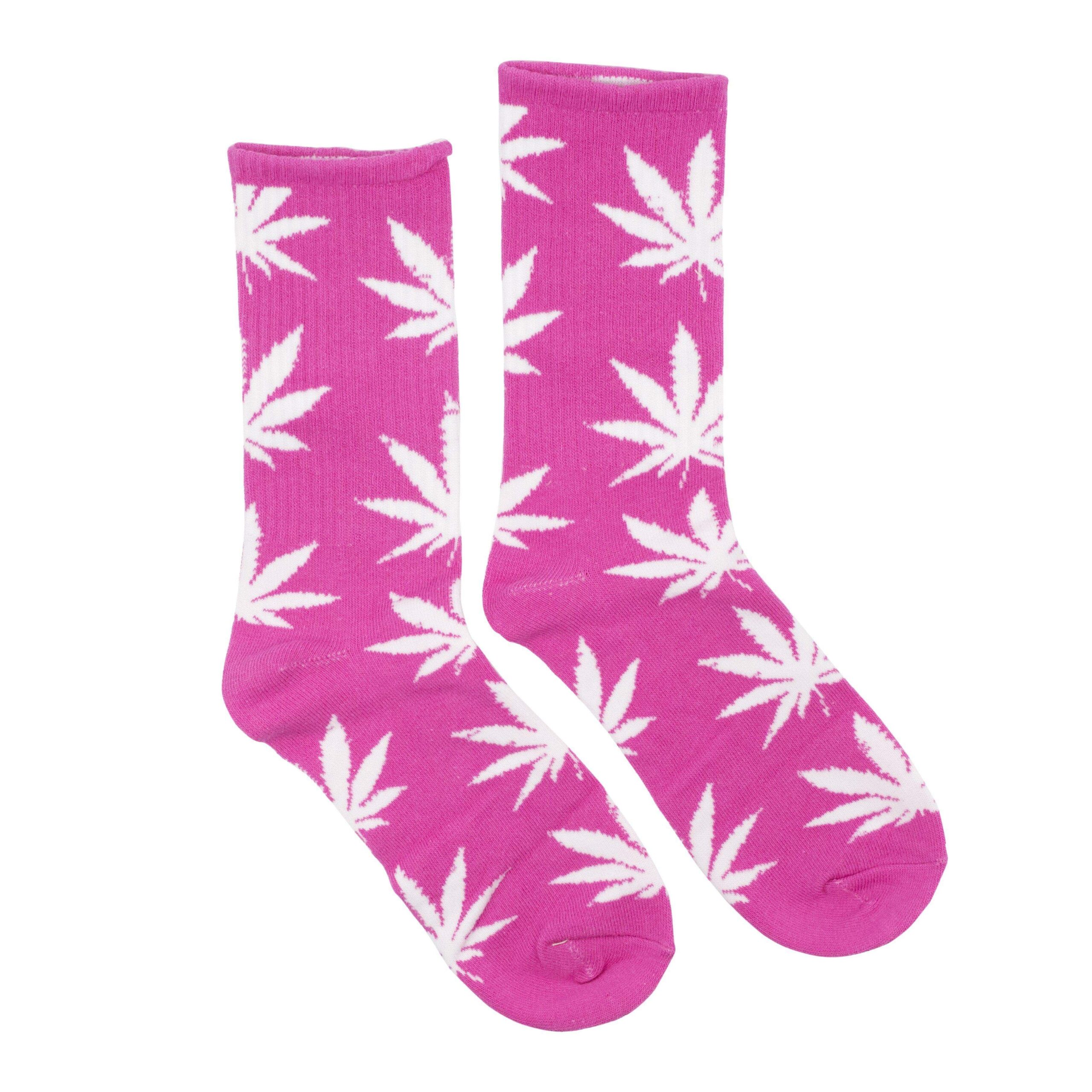 Pink Leaves Socks - Image 2