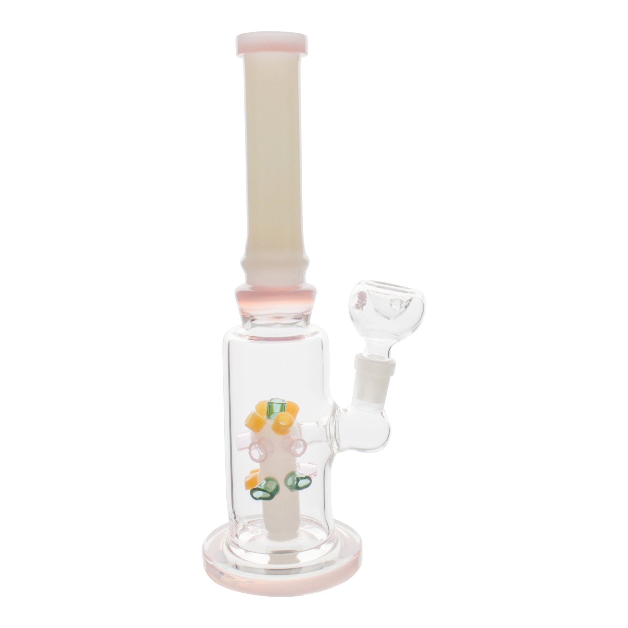 Pink Lite Brite Perc Bong - 10in