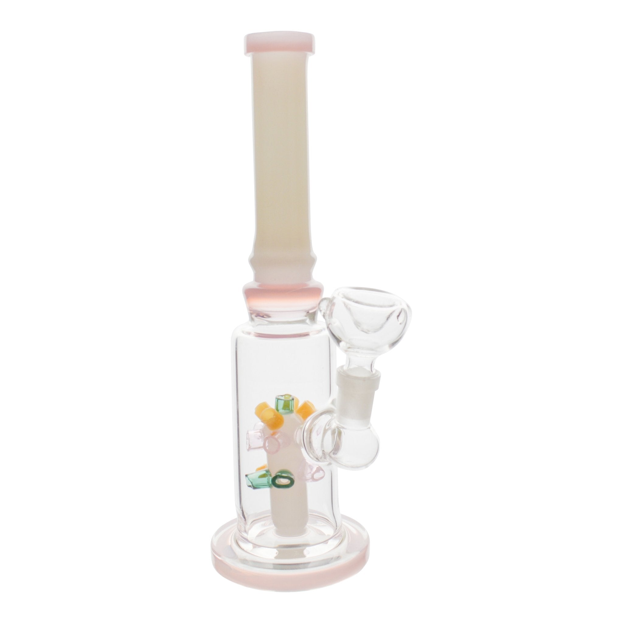 Pink Lite Brite Perc Bong - 10in - Image 2