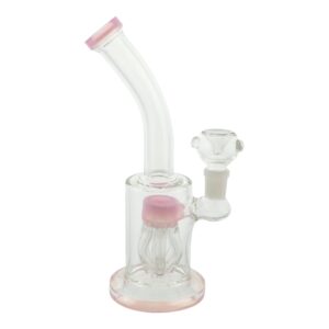 Pink Mini Neon Jelly Bong - 8.5in