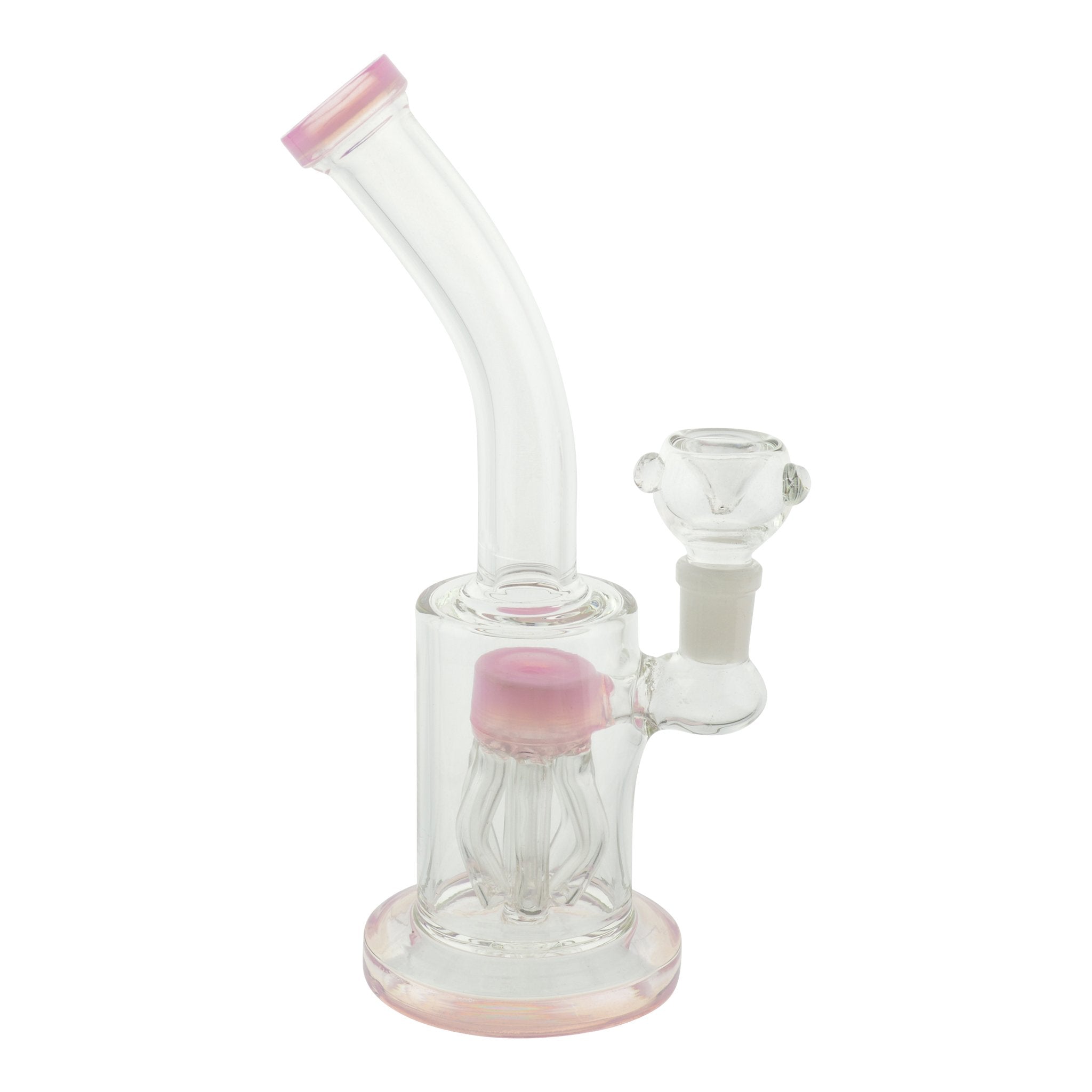 Pink Mini Neon Jelly Bong - 8.5in