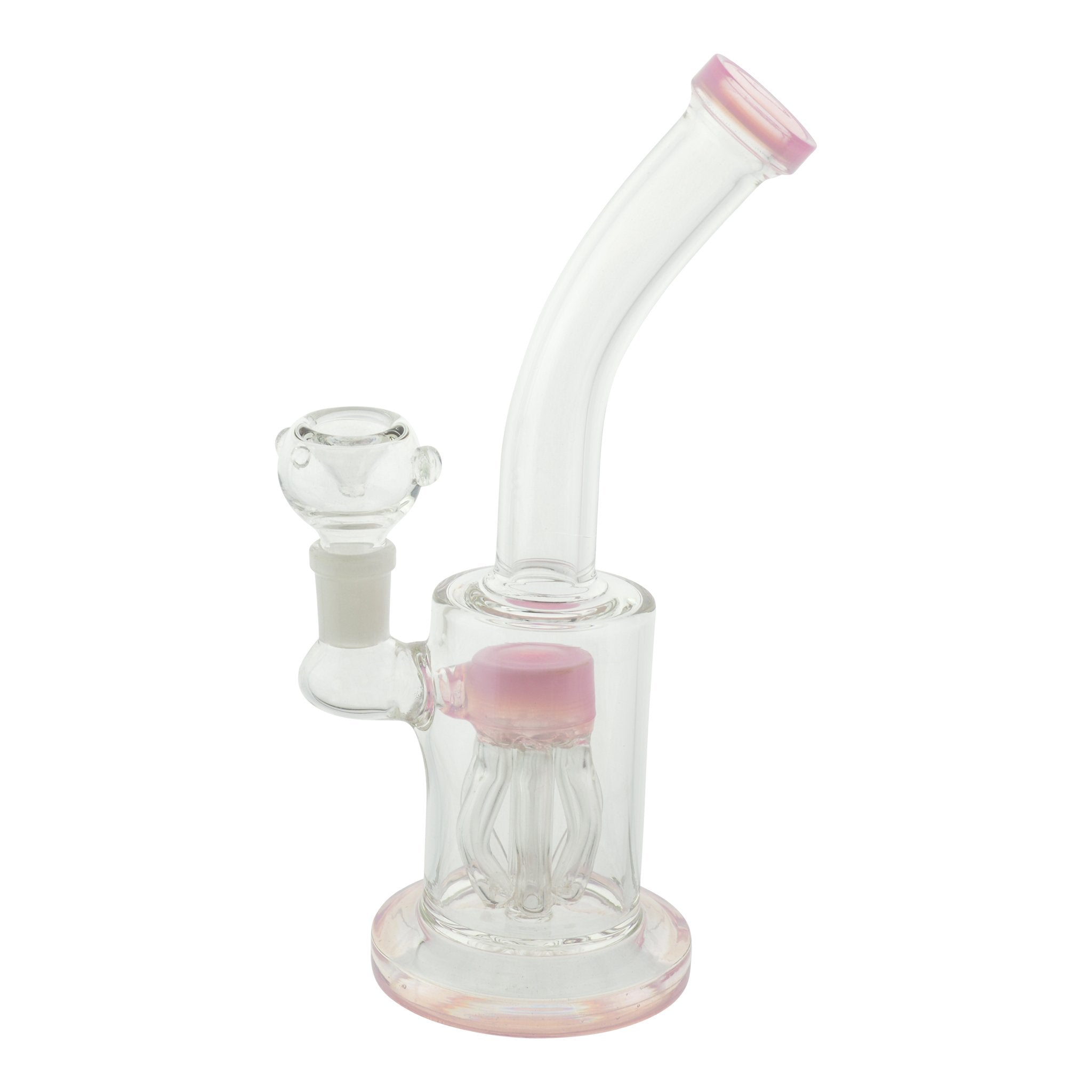 Pink Mini Neon Jelly Bong - 8.5in - Image 3