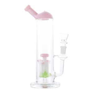 Pink Mushroom Percolator Bong - 10in