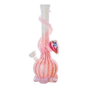 Pink Noble Glass Sweetheart Bong - 14in