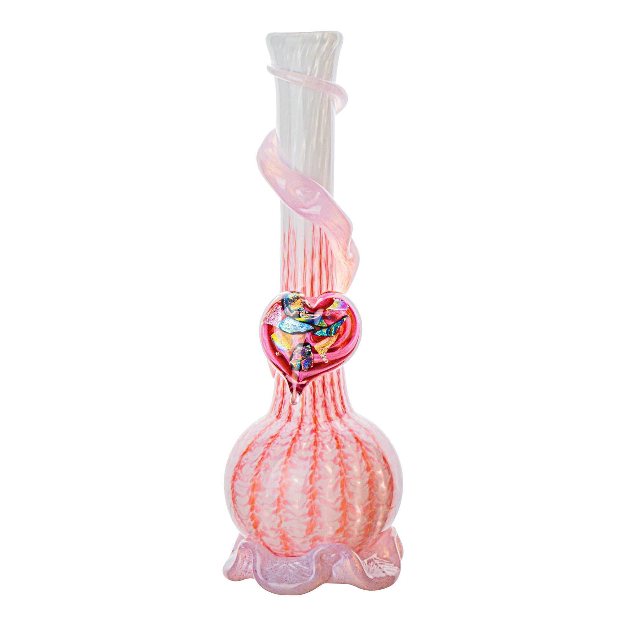 Pink Noble Glass Sweetheart Bong - 14in - Image 2