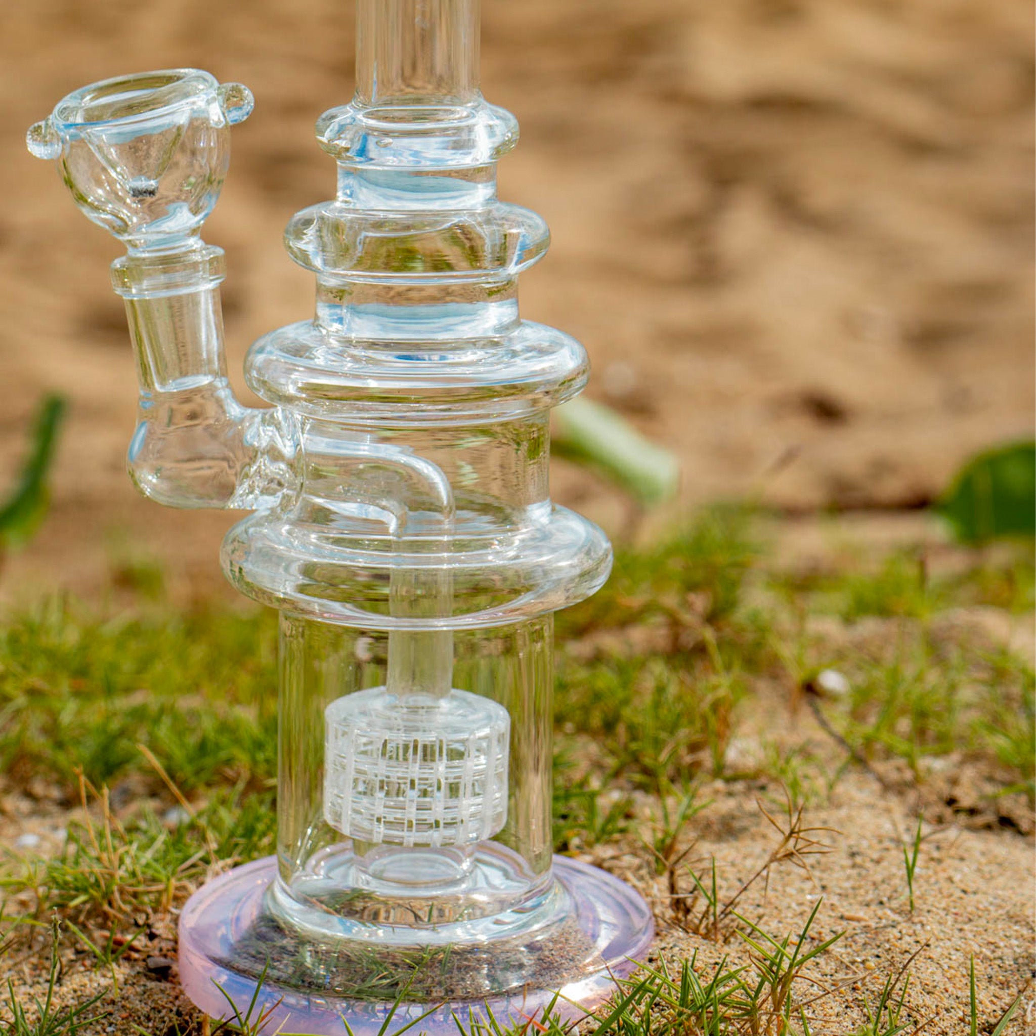 Pink Pagoda Bong - 10 inches water pipe - Image 5