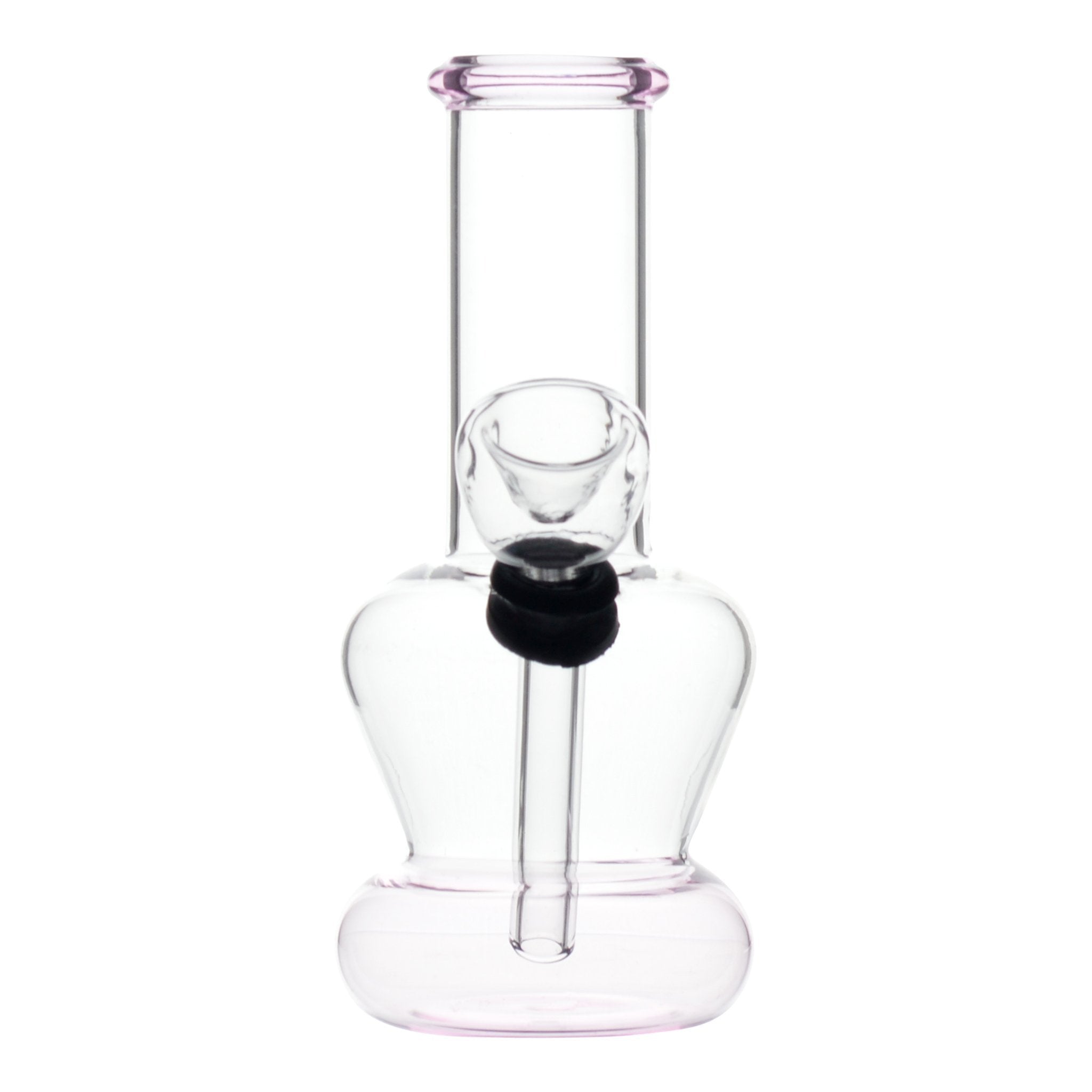 Pink Portable Two Tone Carb Bong - 5in - Image 3