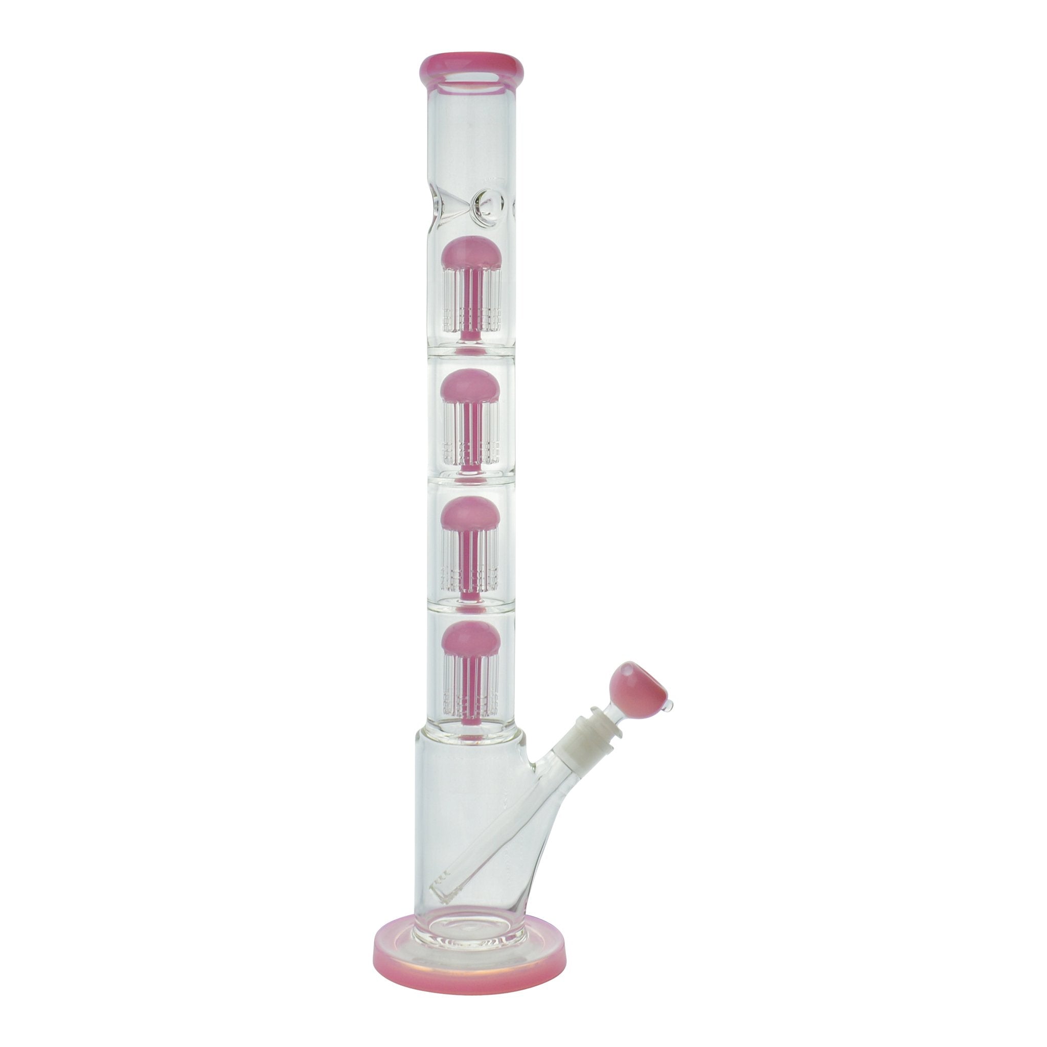 Pink Quadruple Jelly Fish Perc - 21in
