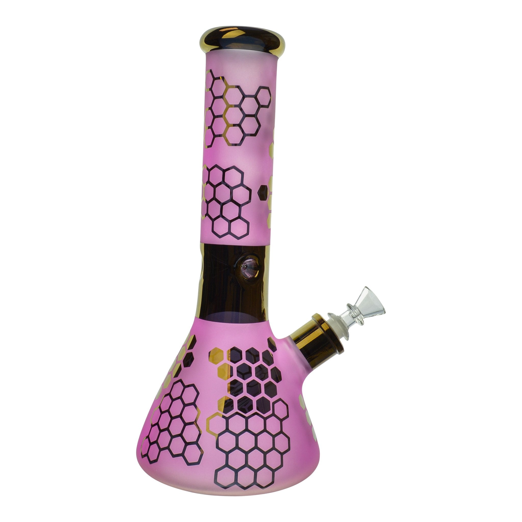 Pink Rainbow Sherbert Bong - 12in - Image 2