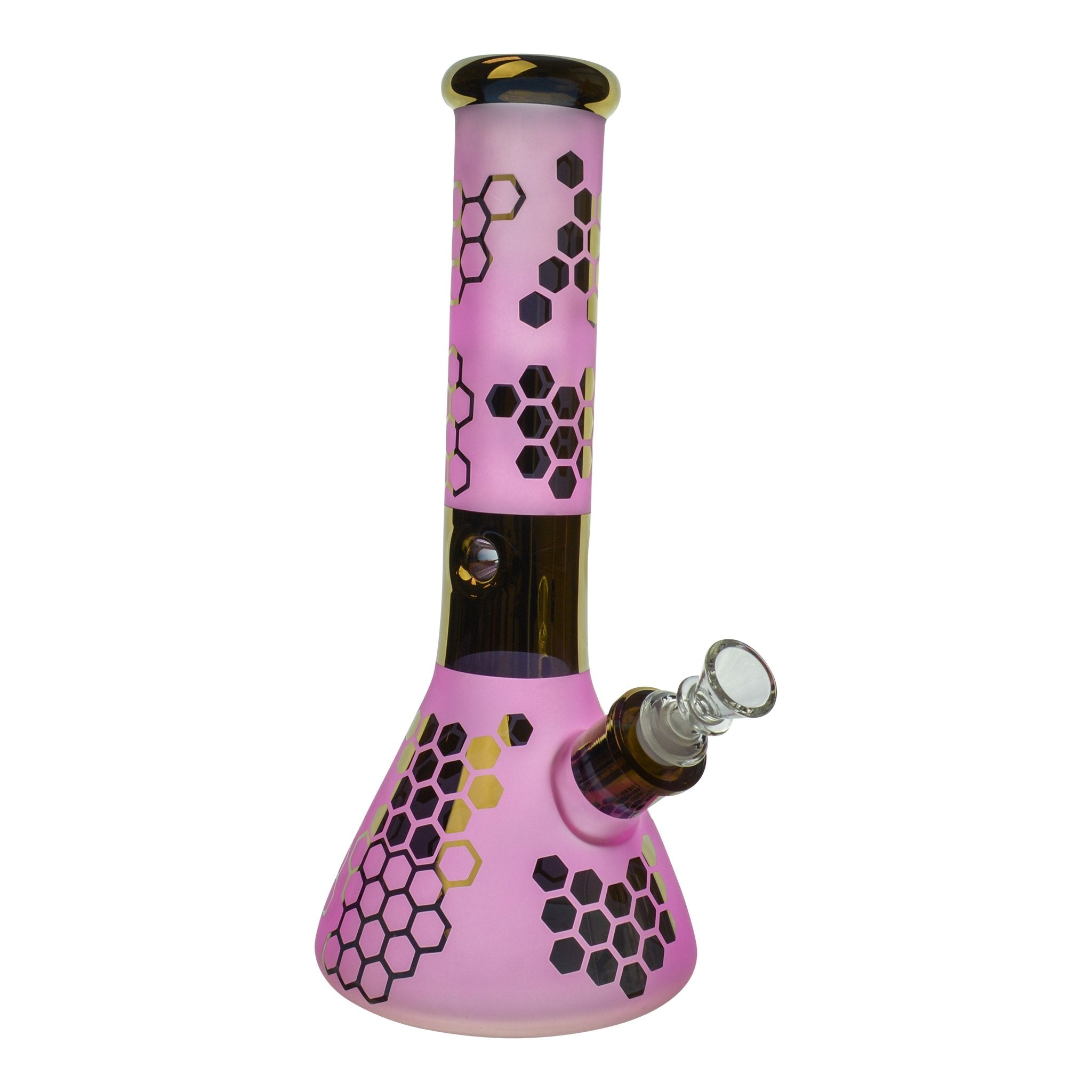 Pink Rainbow Sherbert Bong - 12in
