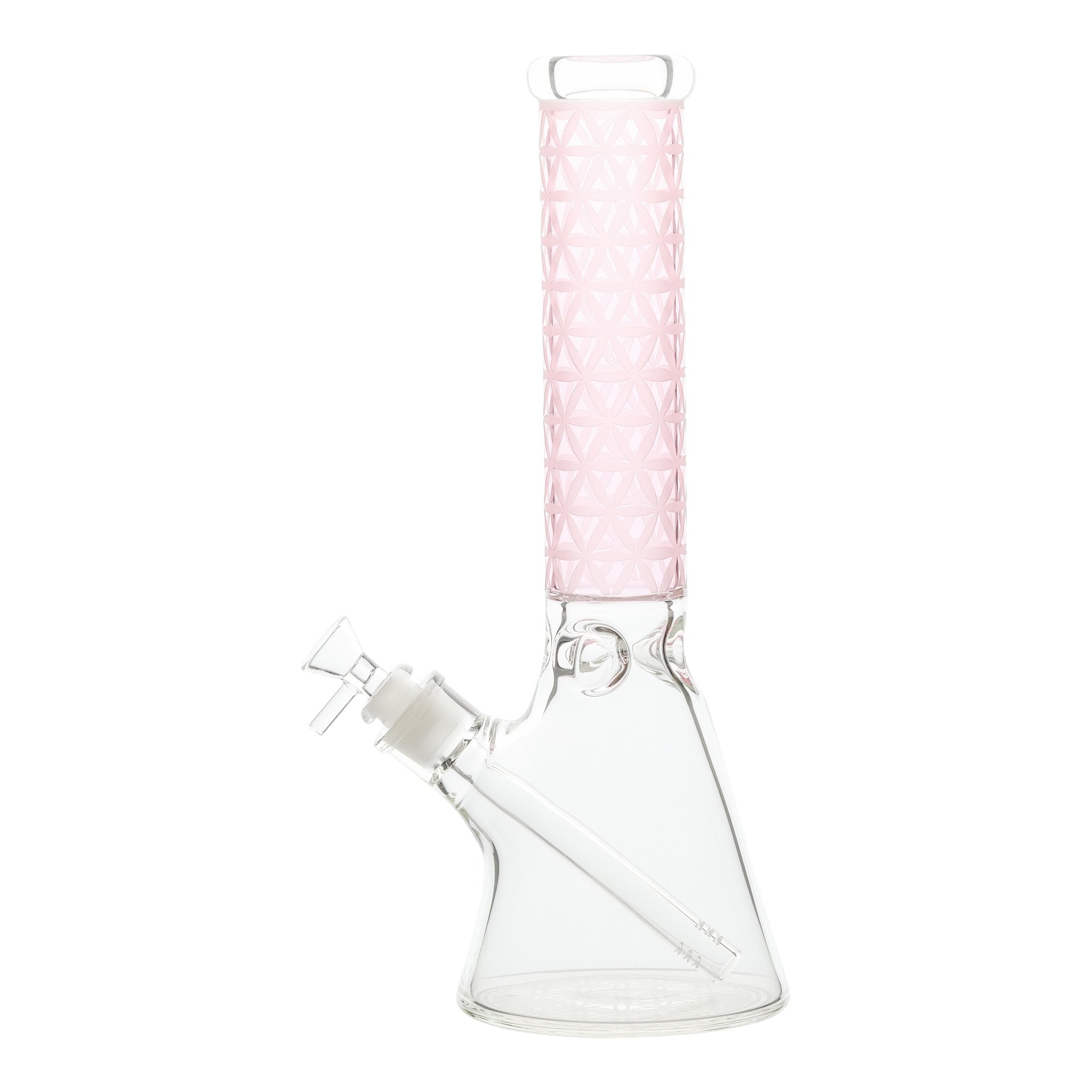 Pink Tangent Triangle Bong - 14in - Image 2