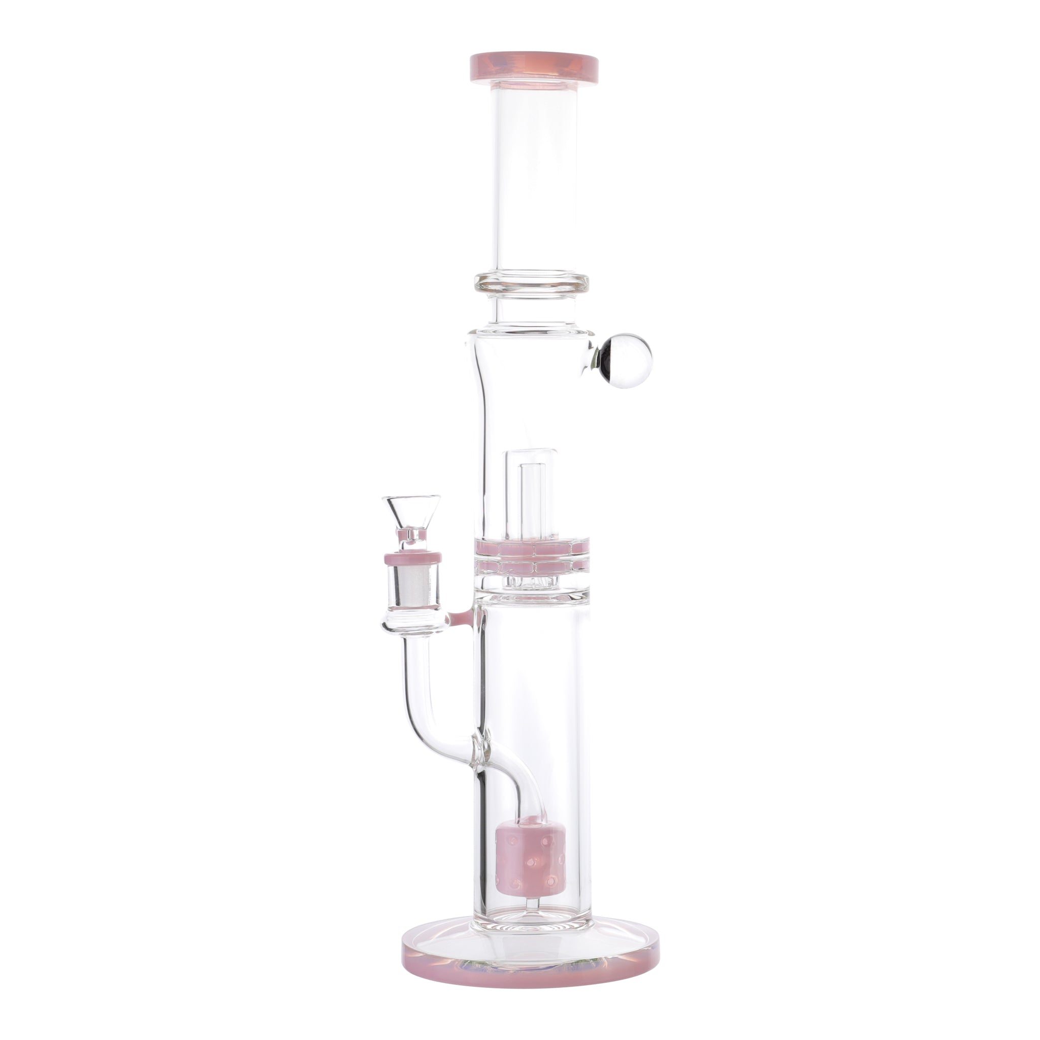 Pink Tower of Power Percolator Bong - 16in - Image 3