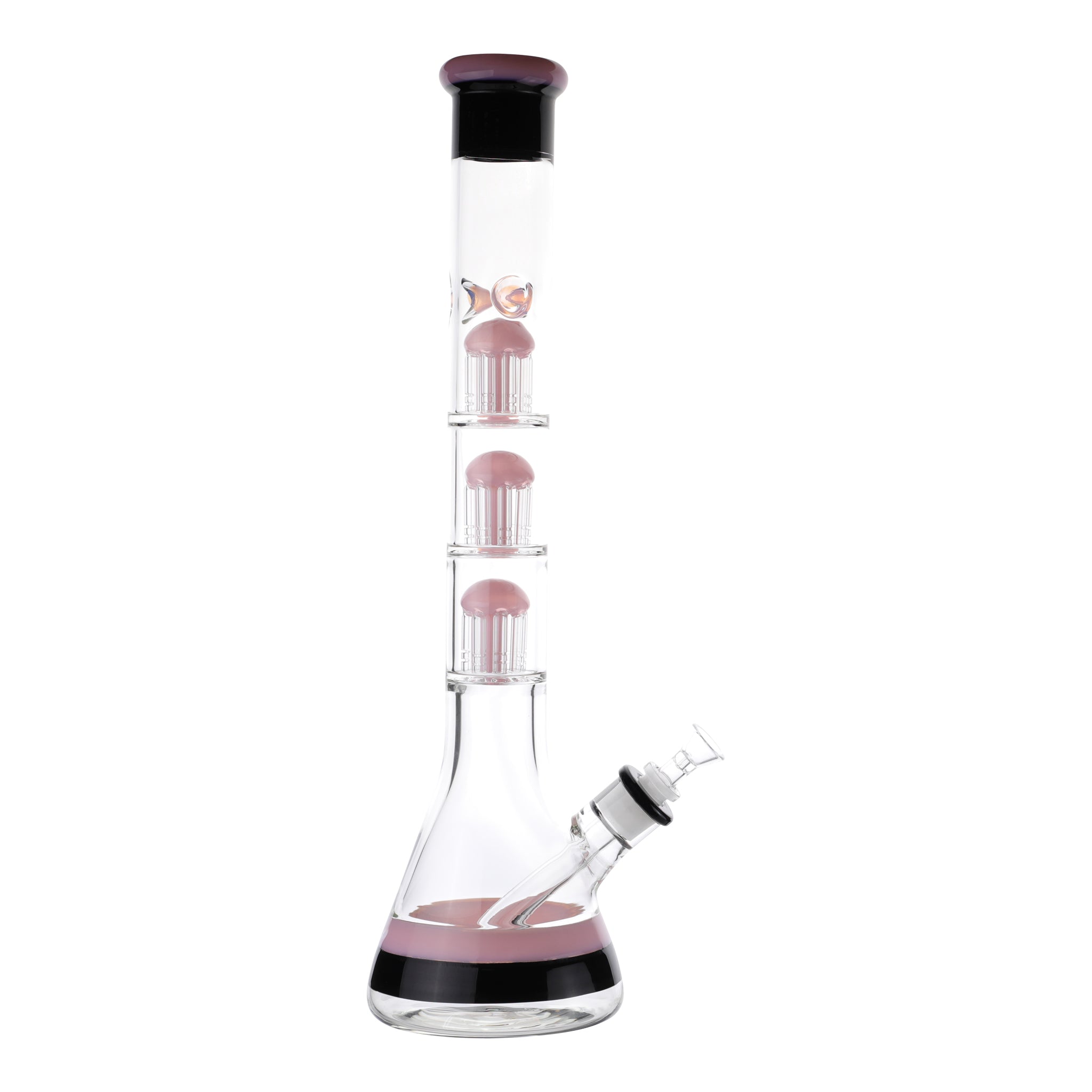Pink Triple Dipped Tree Perc Bong - 18in - Image 2