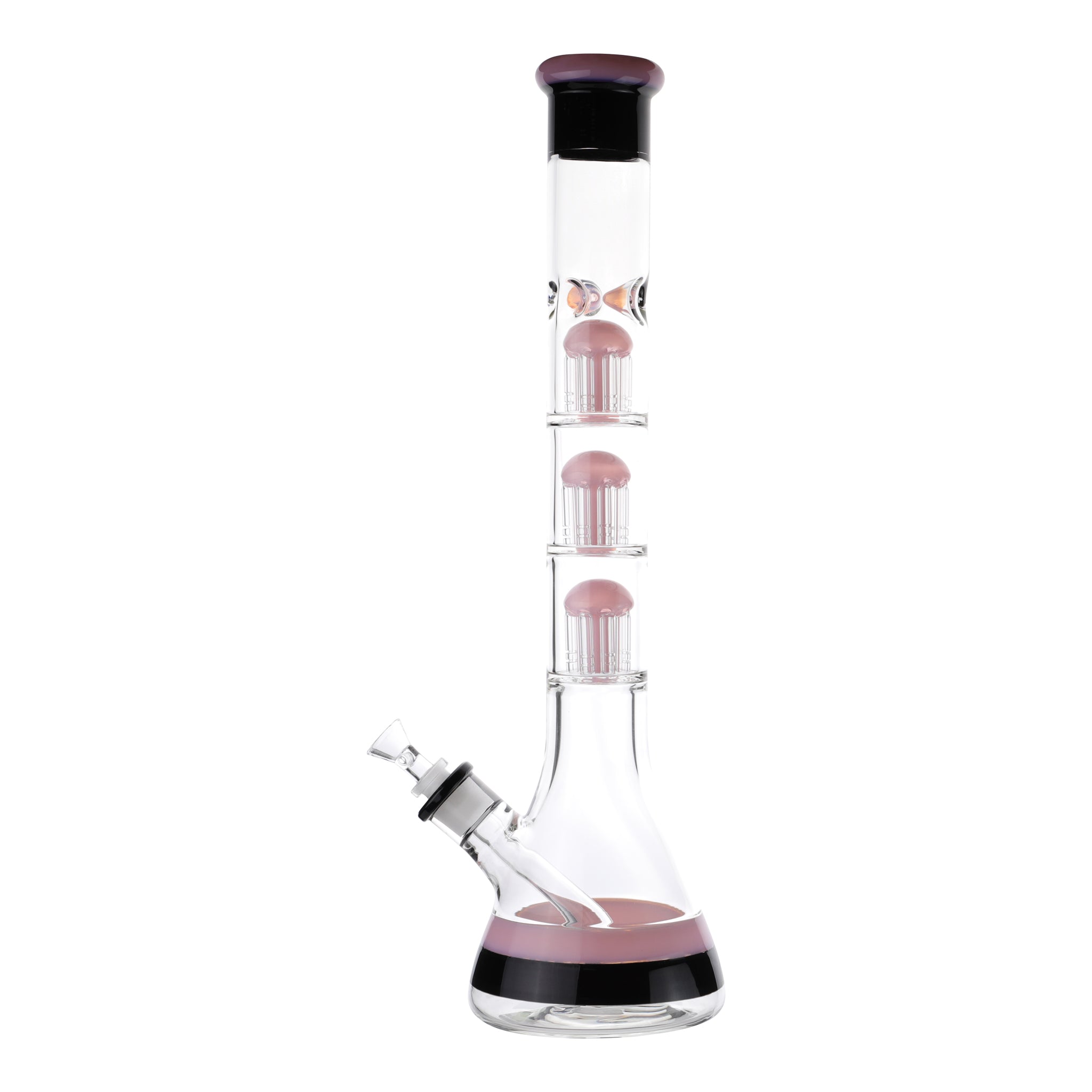 Pink Triple Dipped Tree Perc Bong - 18in - Image 3