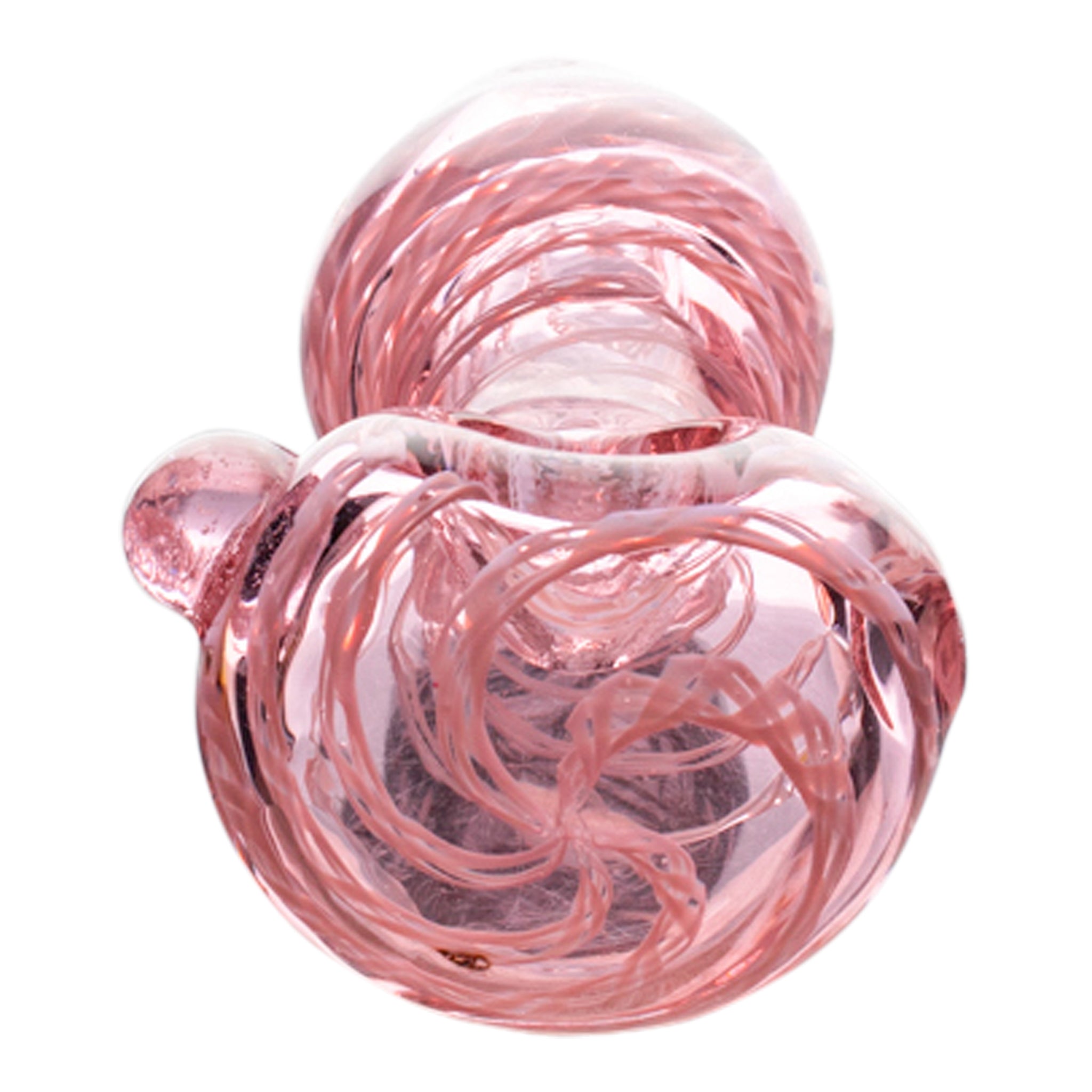 Pink Twisted Glass Pipe - 4in - Image 4