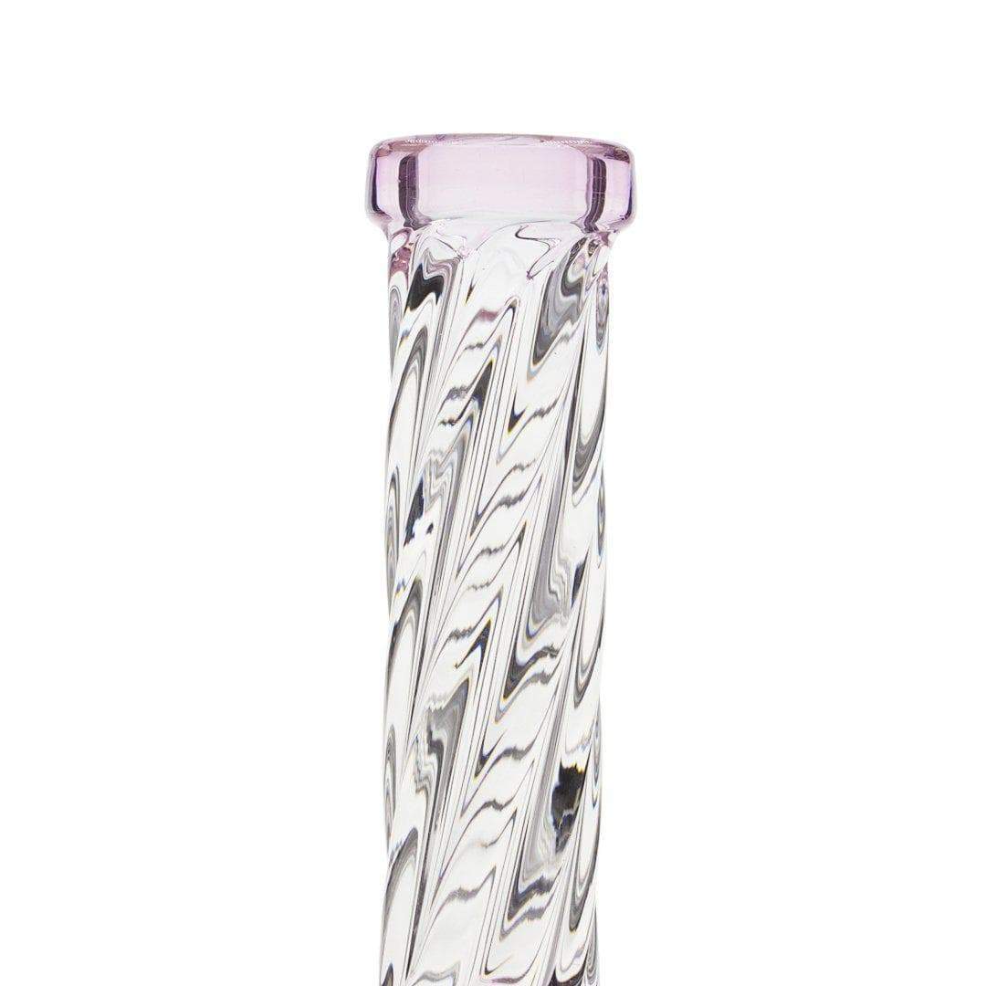 Pink Twisted O Bong - 10in - Image 3