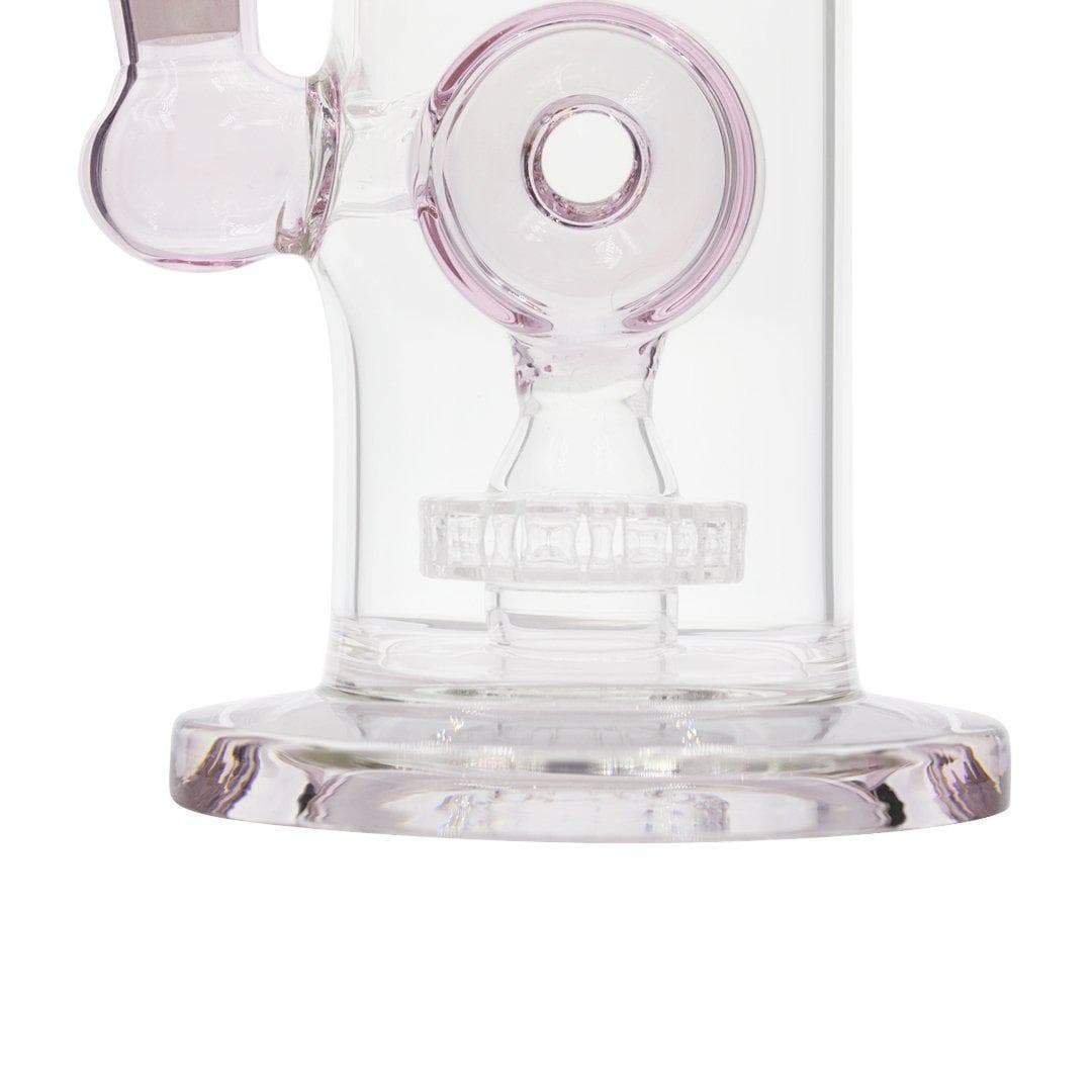 Pink Twisted O Bong - 10in - Image 2