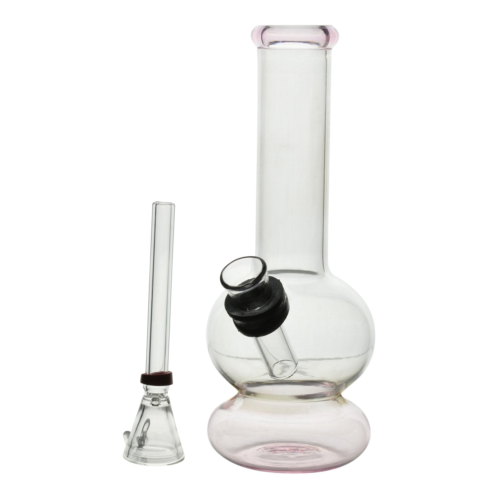 Pink Two Tone Mini Bong - 6in - Image 3