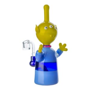 Pizza Planet Alien Bong by Della Luna Glass - 8 inches