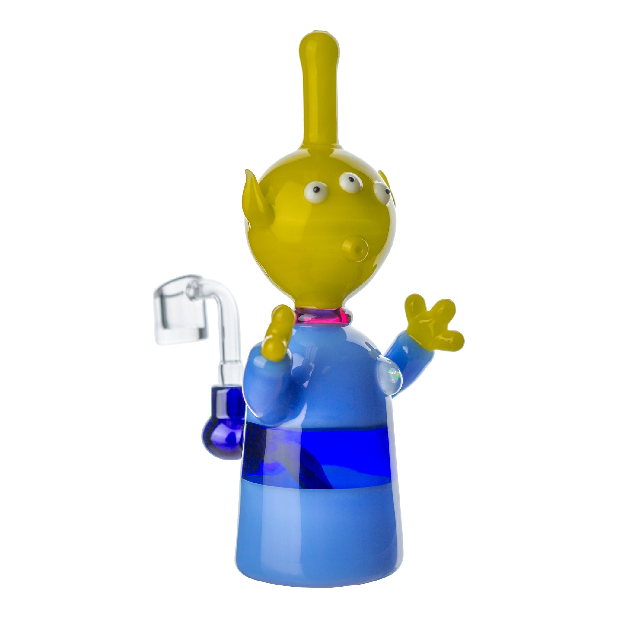 Pizza Planet Alien Bong by Della Luna Glass - 8 inches