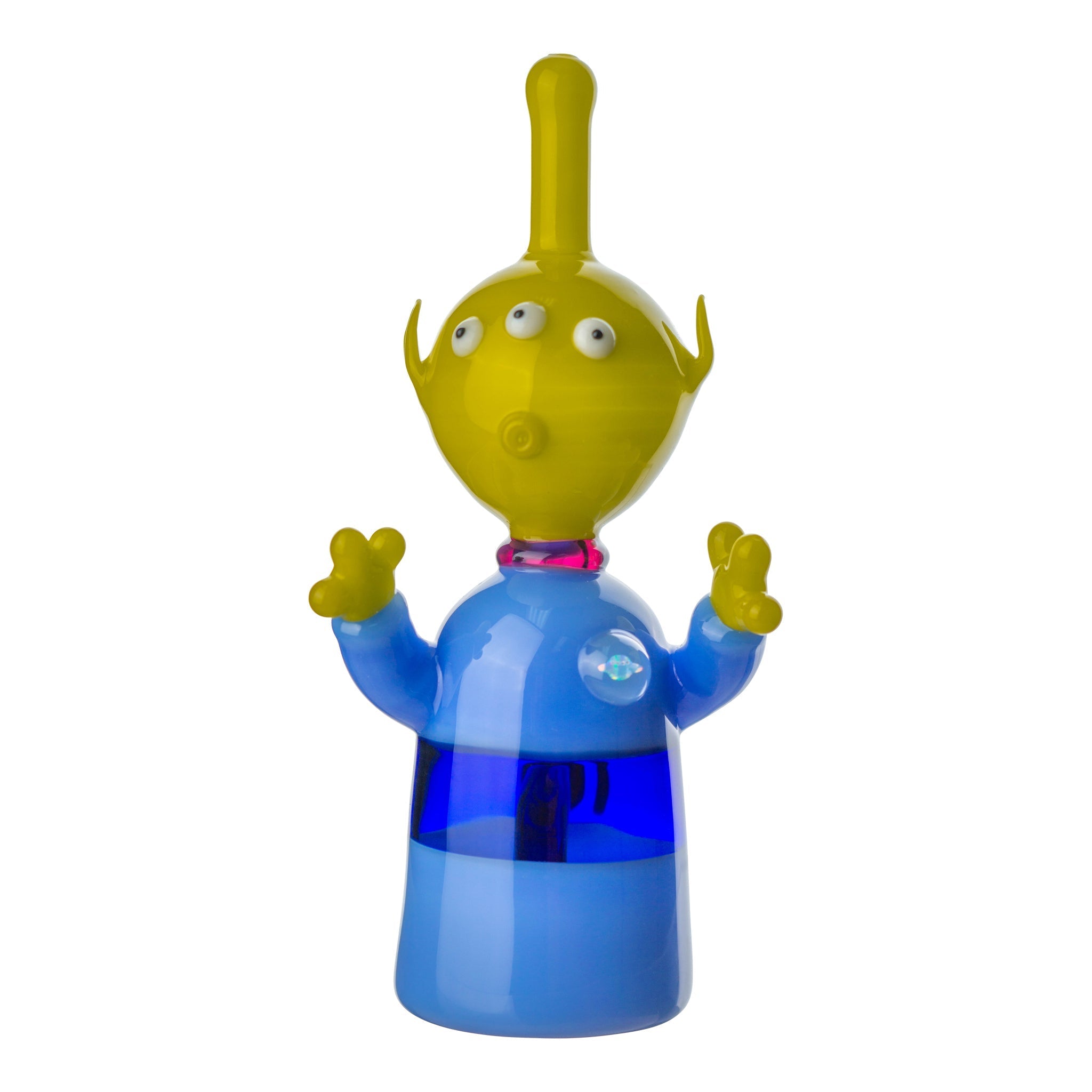 Pizza Planet Alien Bong by Della Luna Glass - 8 inches - Image 3