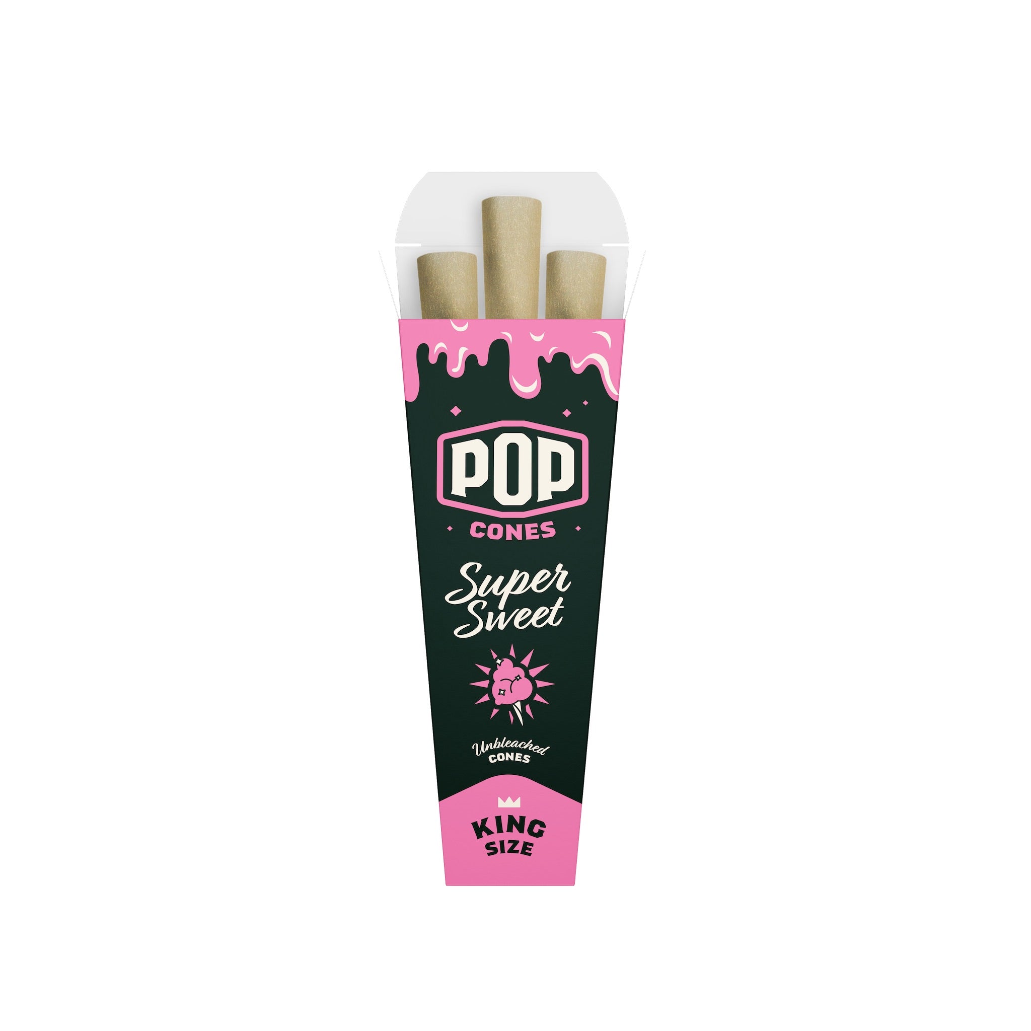 Pop Cones Unbleached King Size - 3ct - Image 3