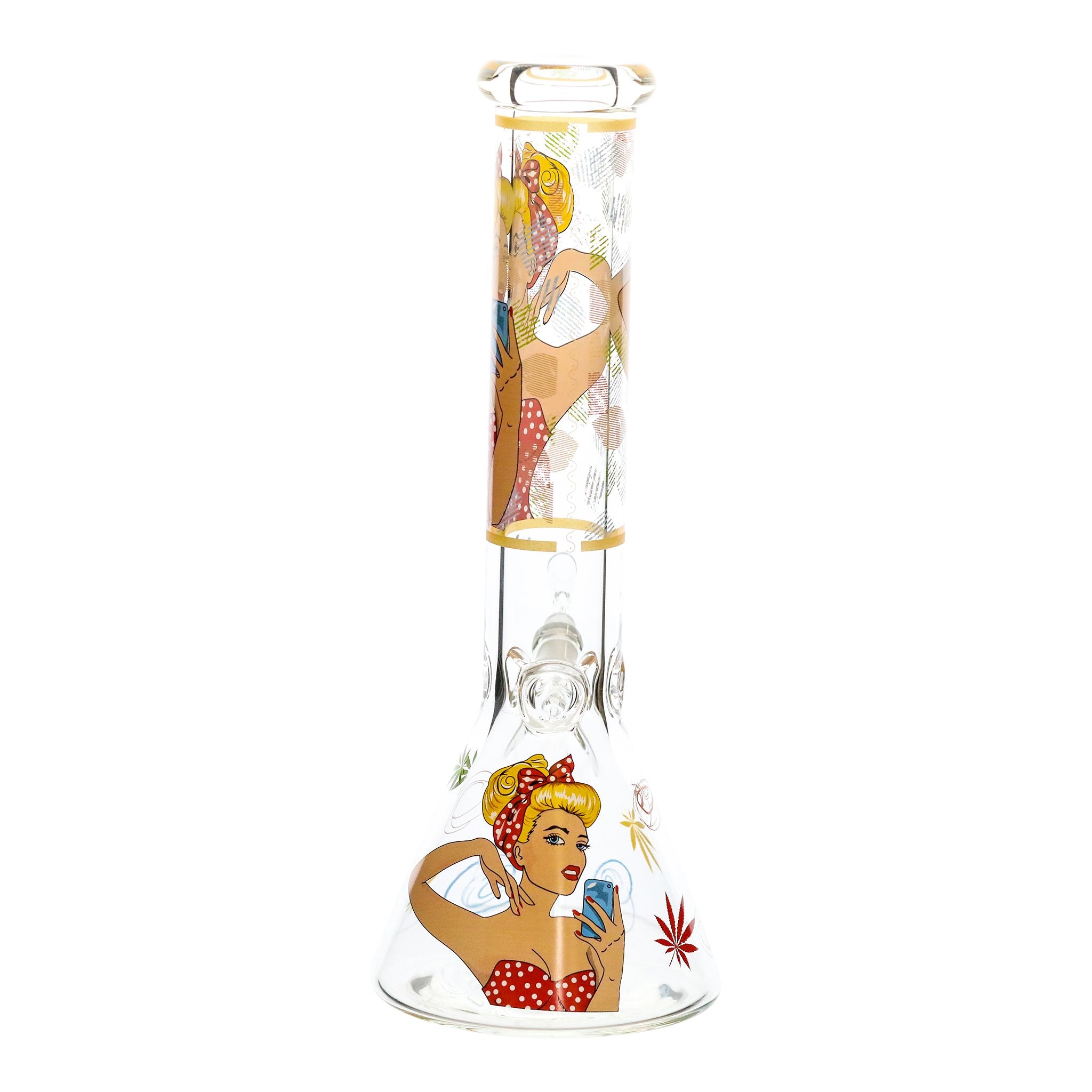 Potent Pin-up Bong - 14in - Image 17