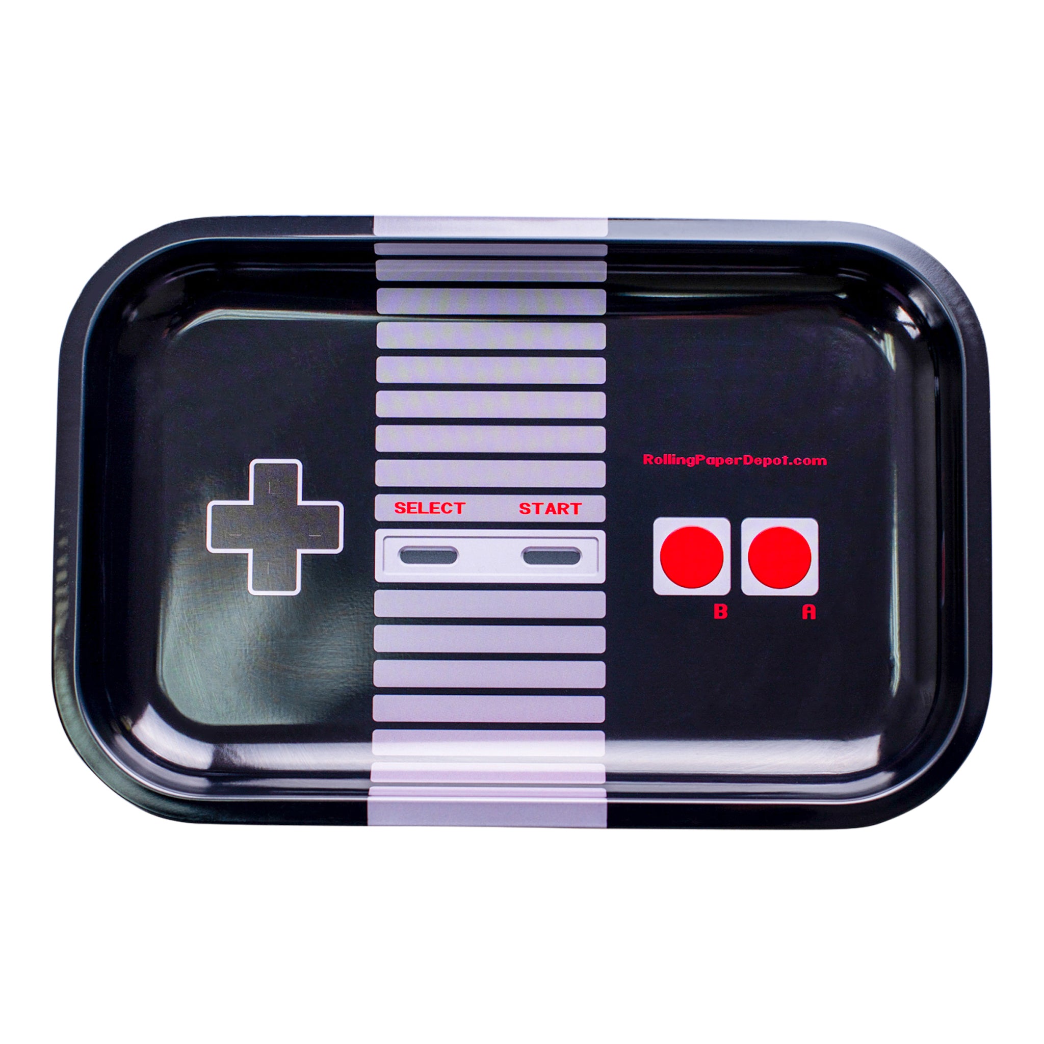 Press Start Metal Rolling Tray - 11in