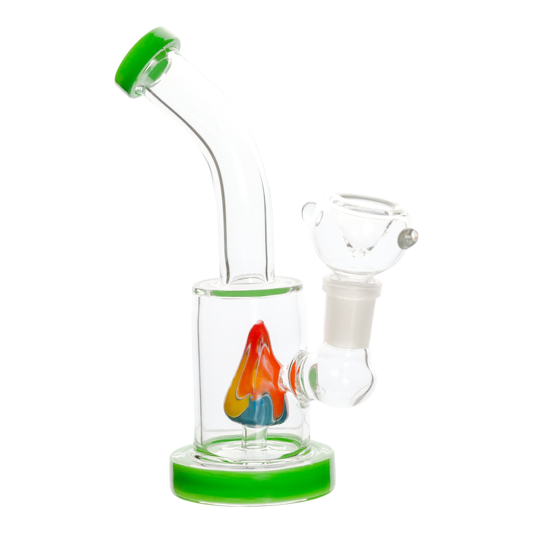 Psychedelic Stalagmite Bong - mini percolator bong - 6 inches - Image 2