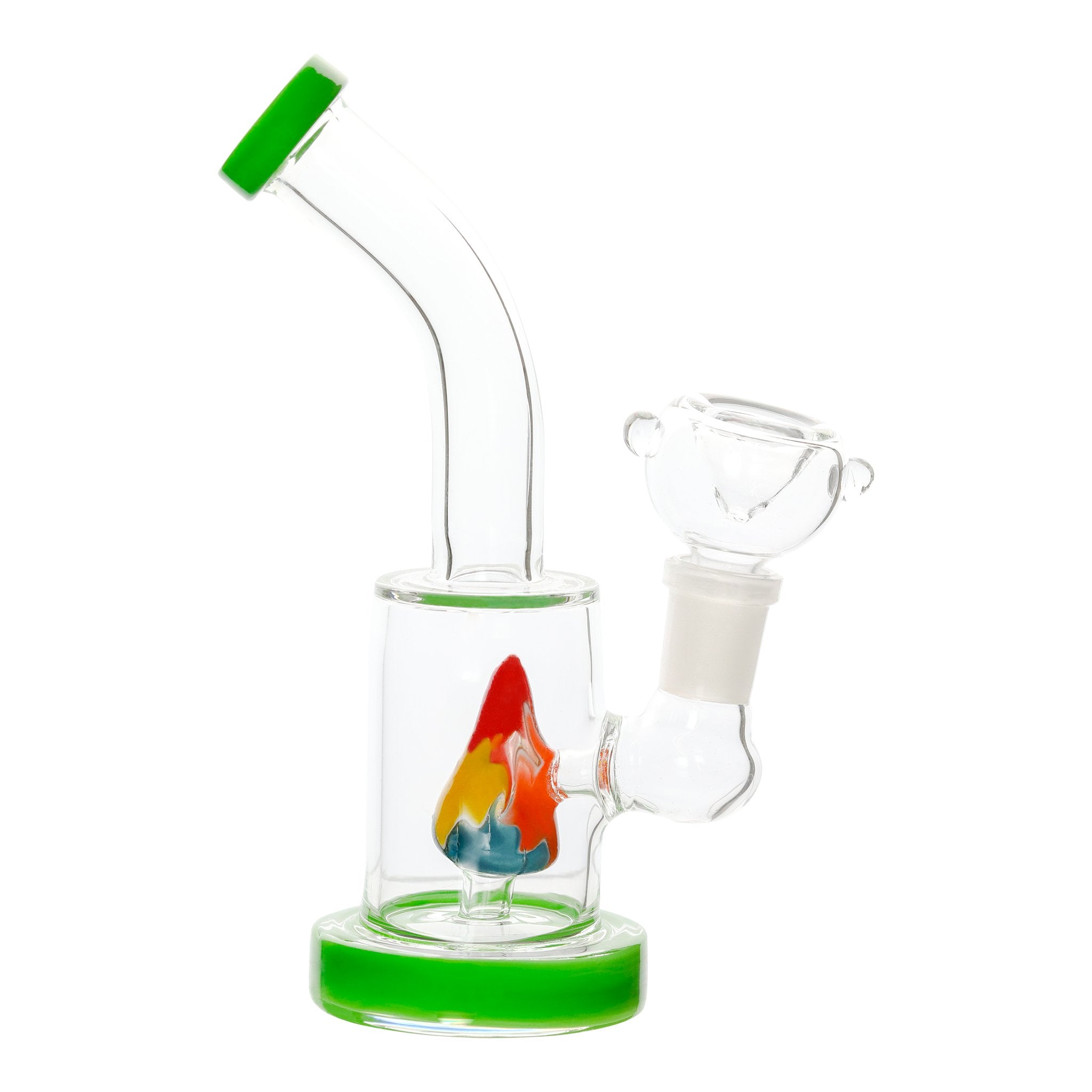 Psychedelic Stalagmite Bong - mini percolator bong - 6 inches