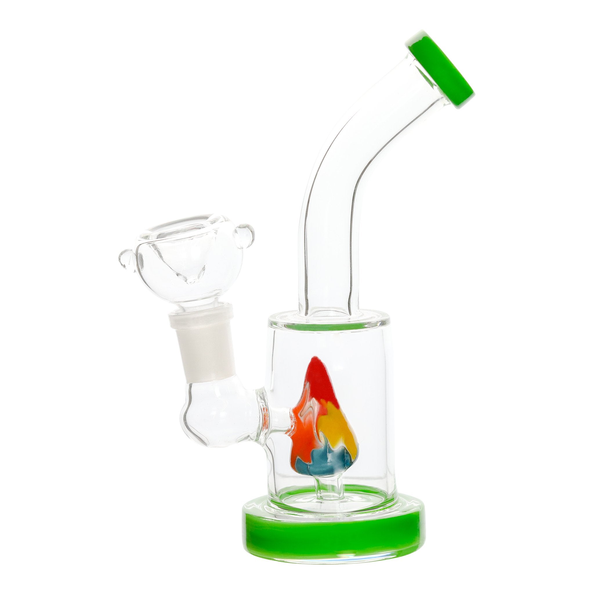 Psychedelic Stalagmite Bong - mini percolator bong - 6 inches - Image 3