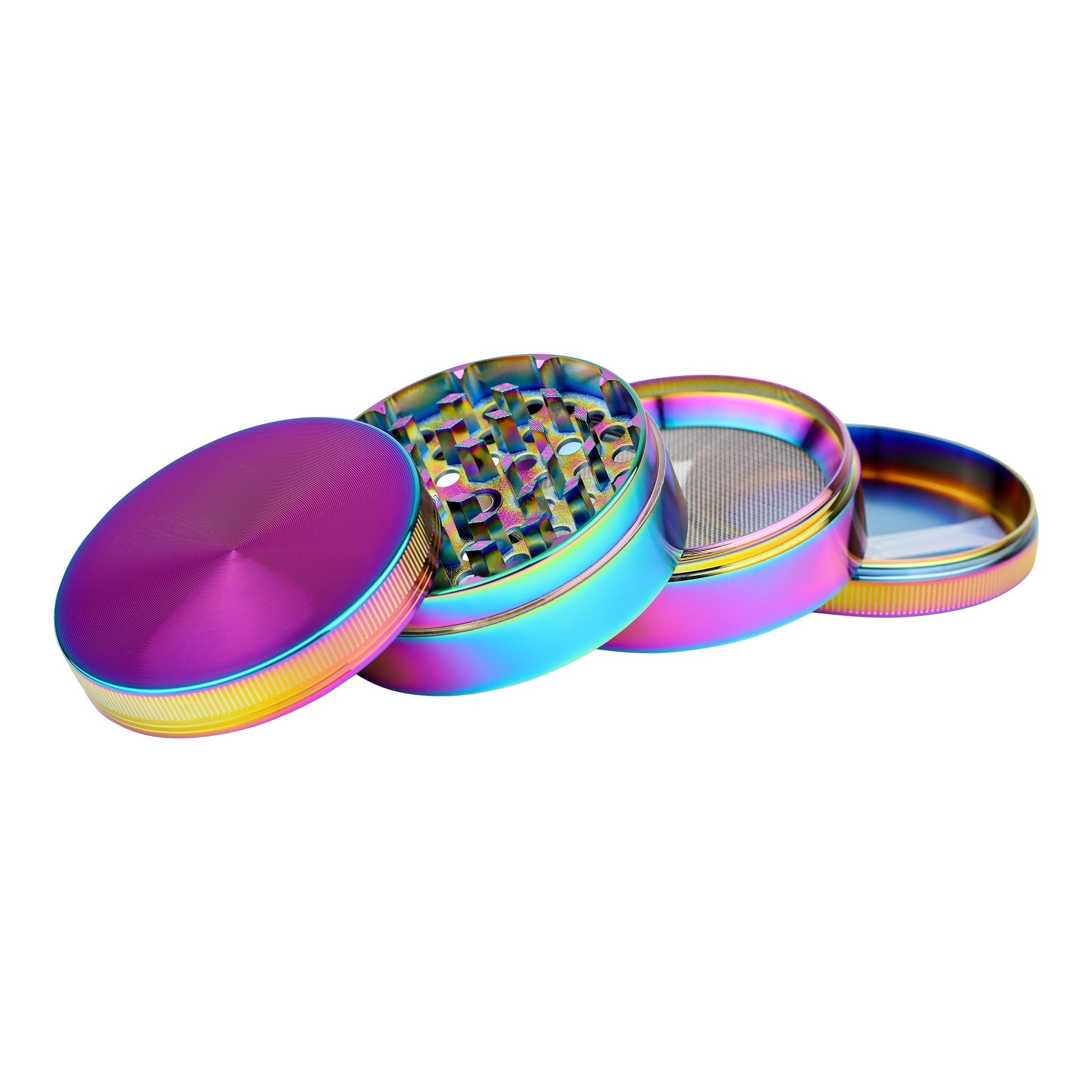 Rainbow Four Piece Grinder - 50mm - Image 2