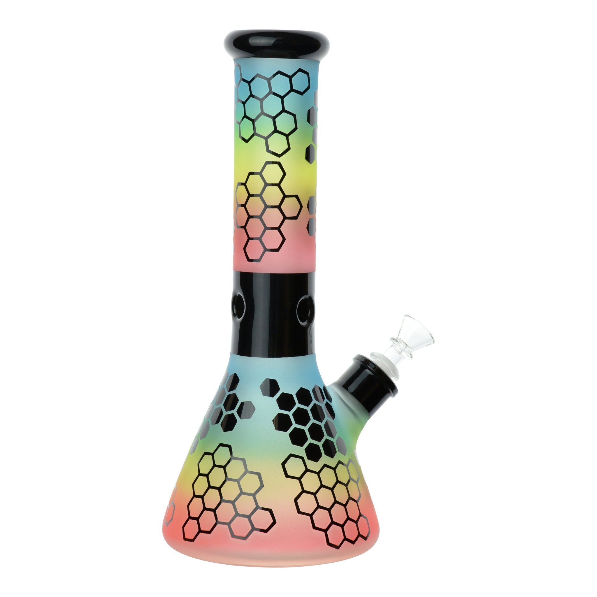 Rainbow Sherbert Beaker Bong - 12in - Image 4