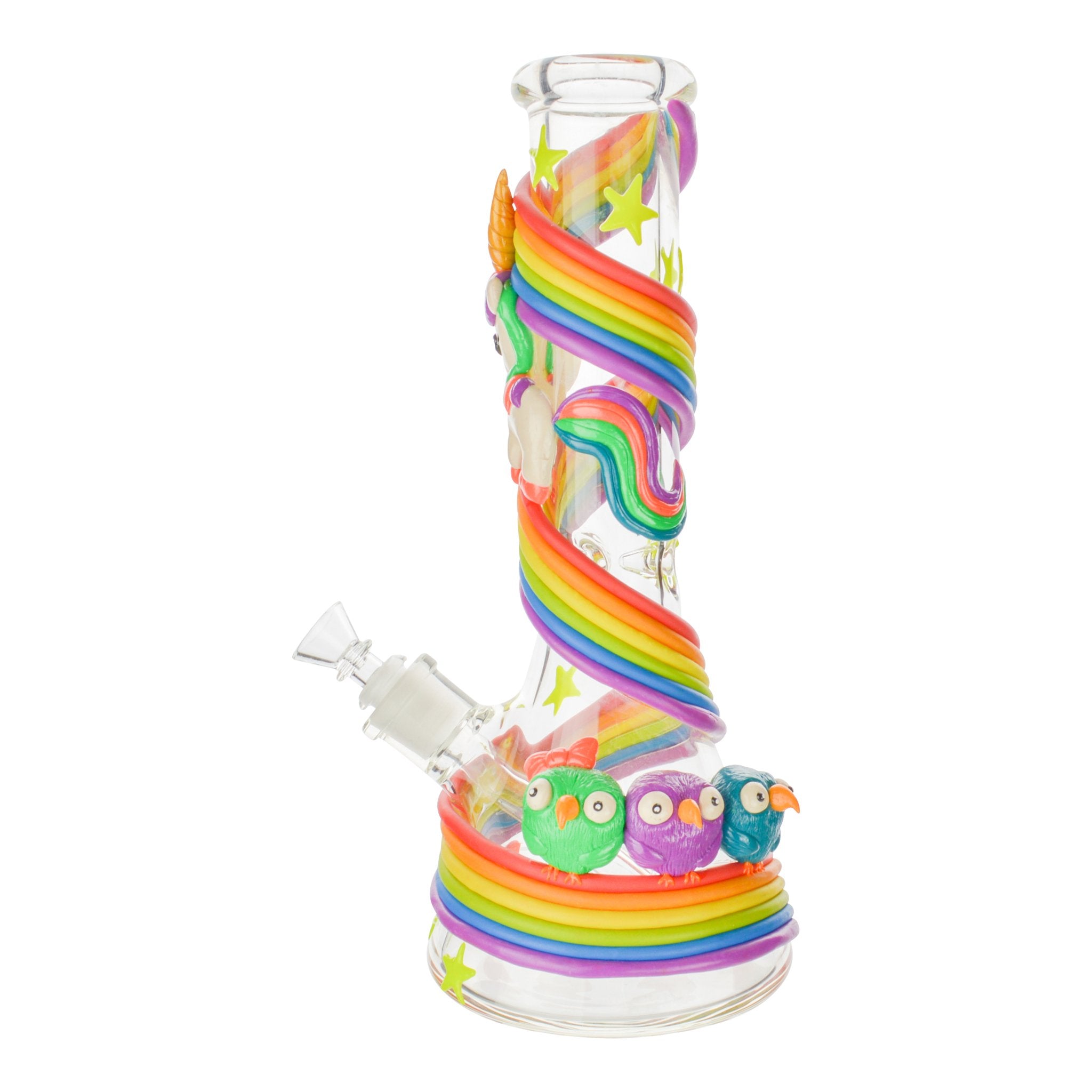 Rainbow Unicorn Bong - 13 in - Image 8