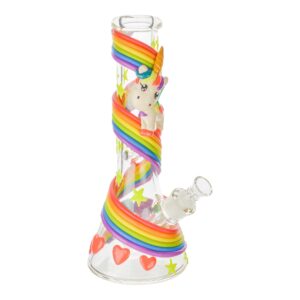 Rainbow Unicorn Bong - 13 in