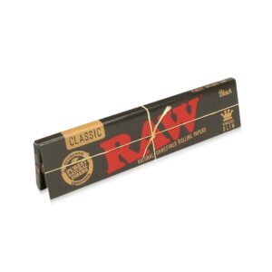 RAW Black Natural Unrefined Rolling Papers - 2 Pack