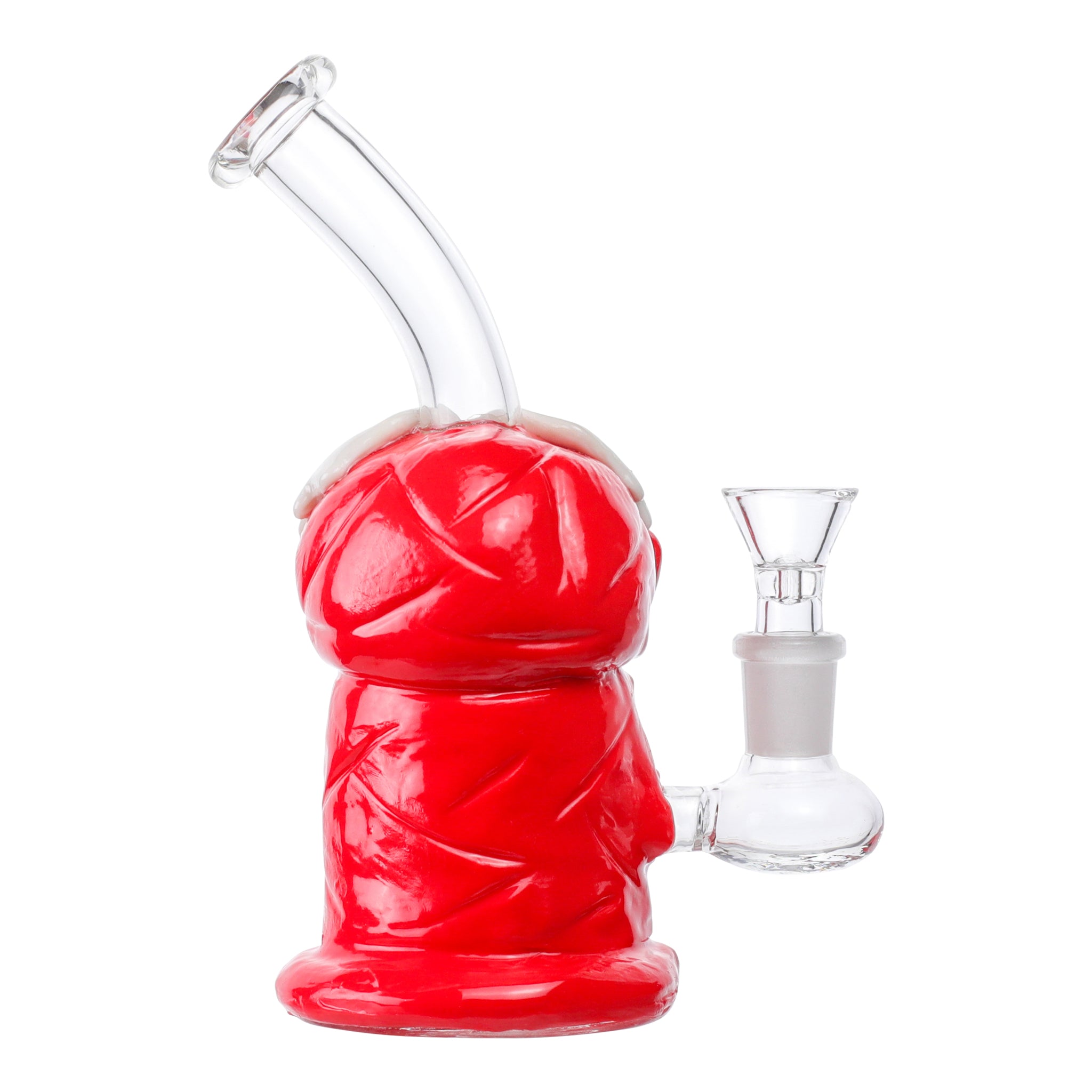Red Venom Bubbler Bong - 7in - Image 3