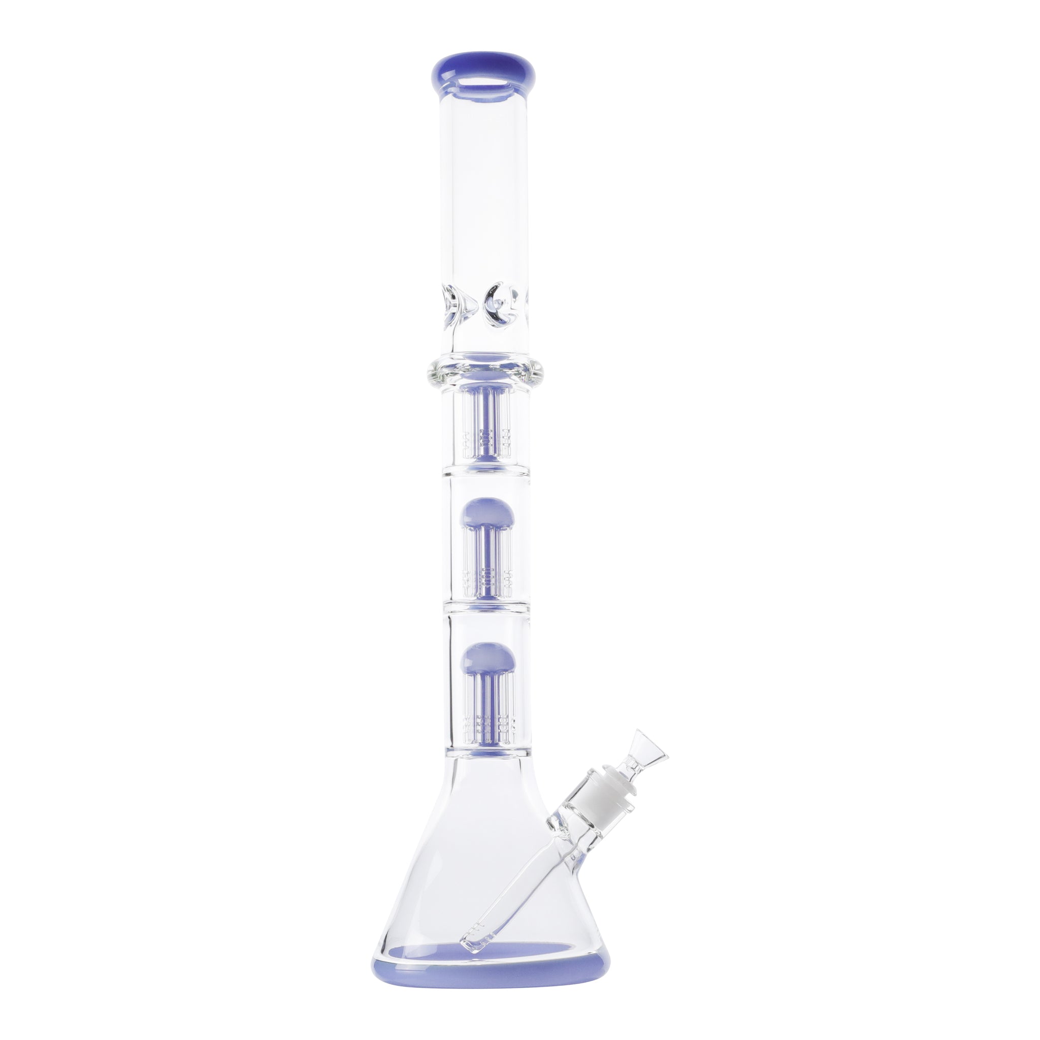 Ringed Triple Tree Perc Bong - 21in