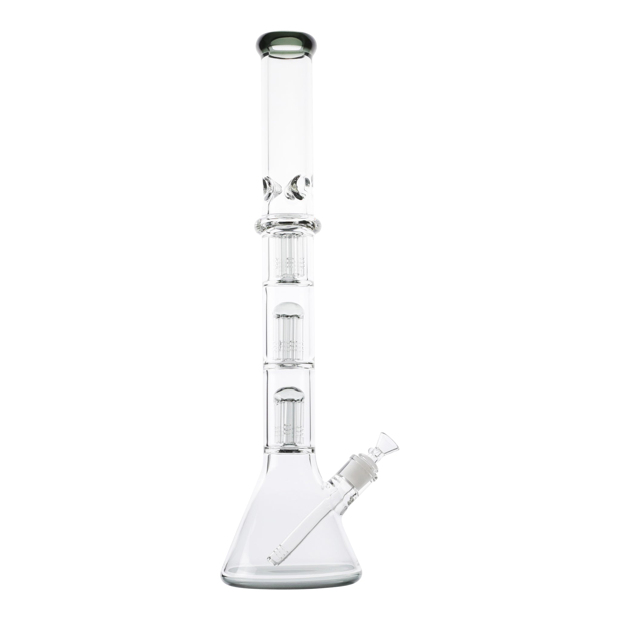 Ringed Triple Tree Perc Bong - 21in - Image 3