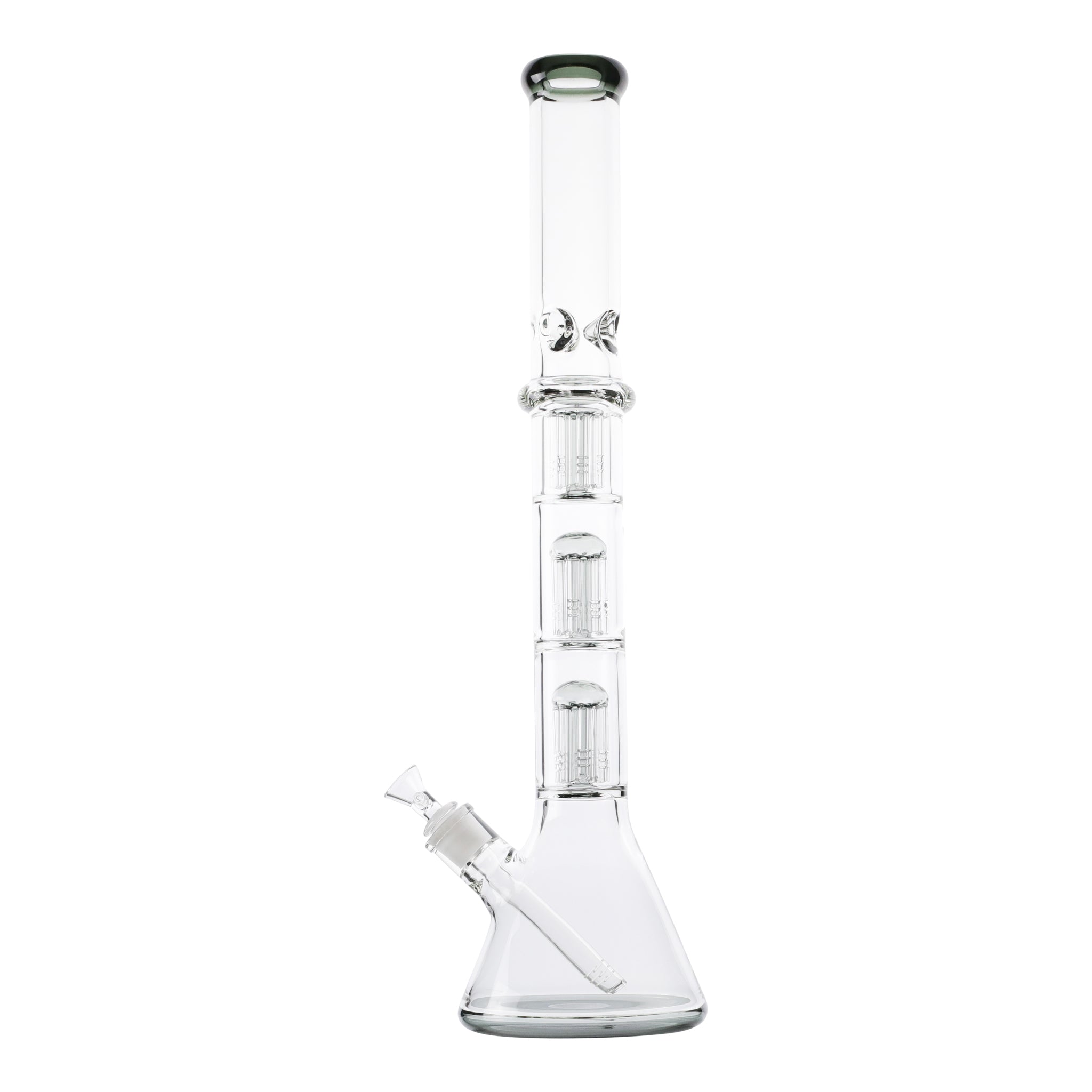 Ringed Triple Tree Perc Bong - 21in - Image 5