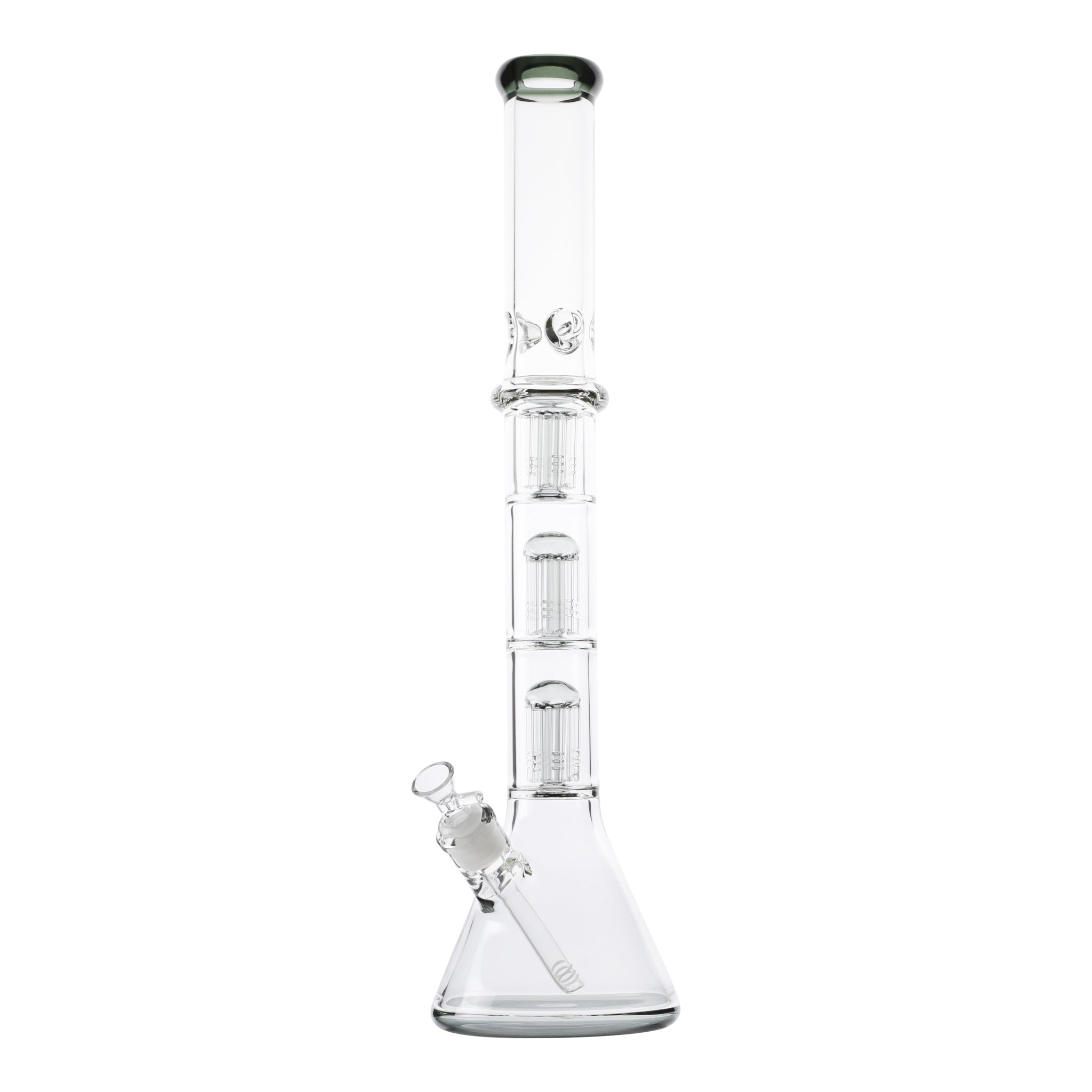 Ringed Triple Tree Perc Bong - 21in - Image 6