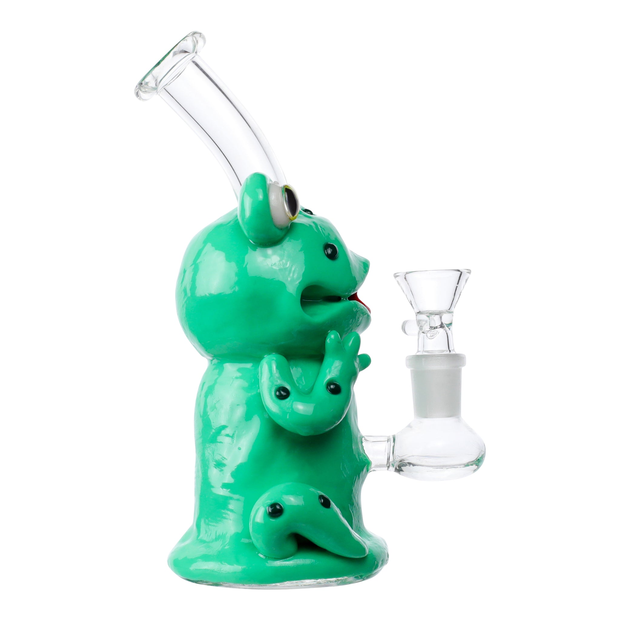 Rippin' Ribbit Bubbler Bong - 7in - Image 2