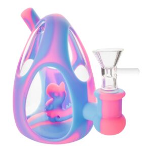 Silicone Dino Egg Mini Bong - 5in