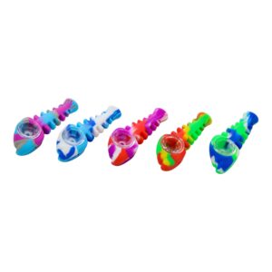Silicone Fish Hand Pipe - 4in