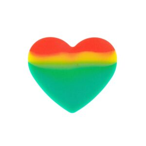 Silicone Rasta Heart
