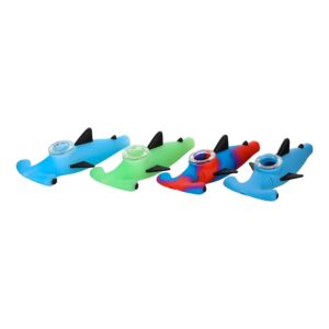 Silicone Shark Hand Pipe - 5in