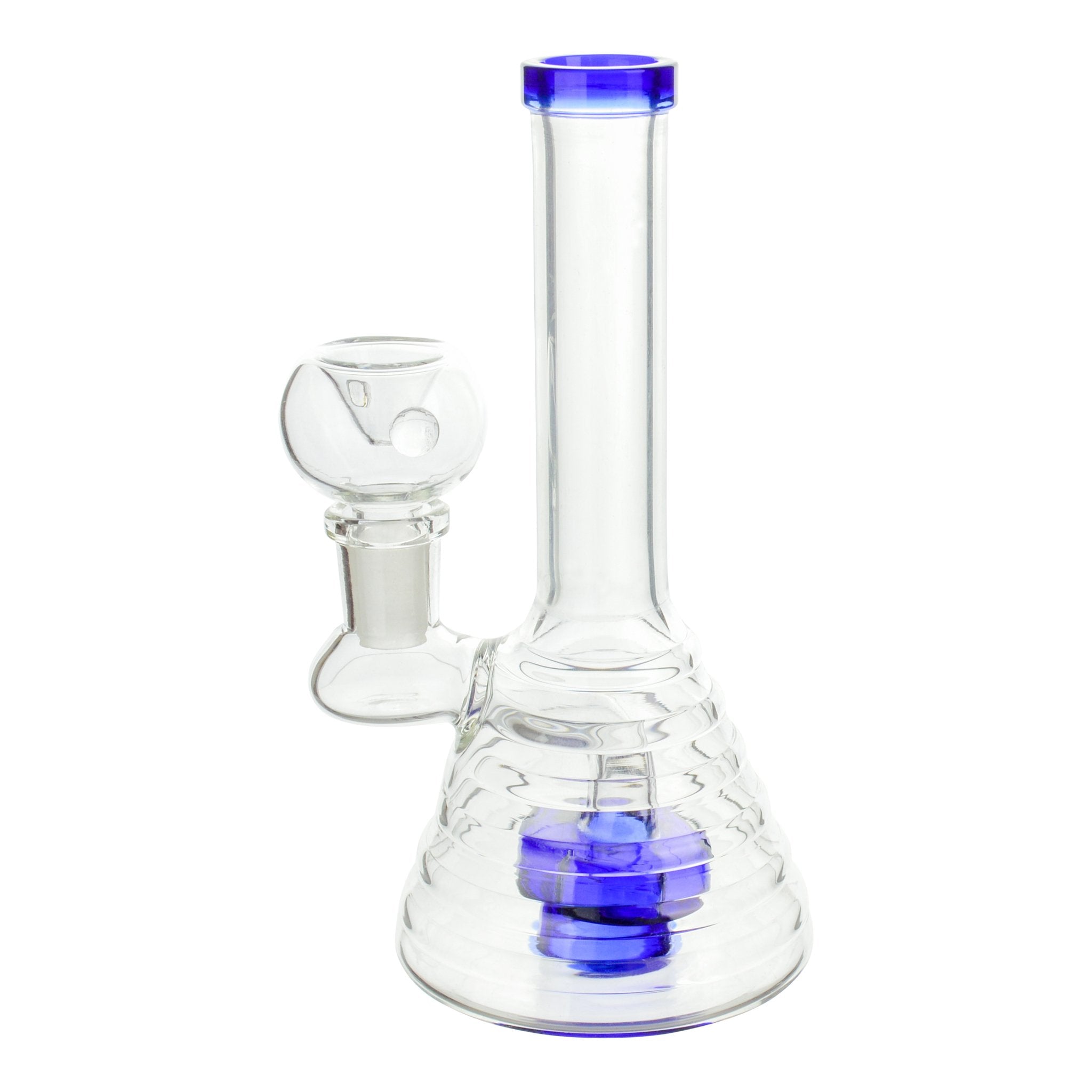 Single Disk Mini Hive Bong - 6.5 inches glass bong - Image 3