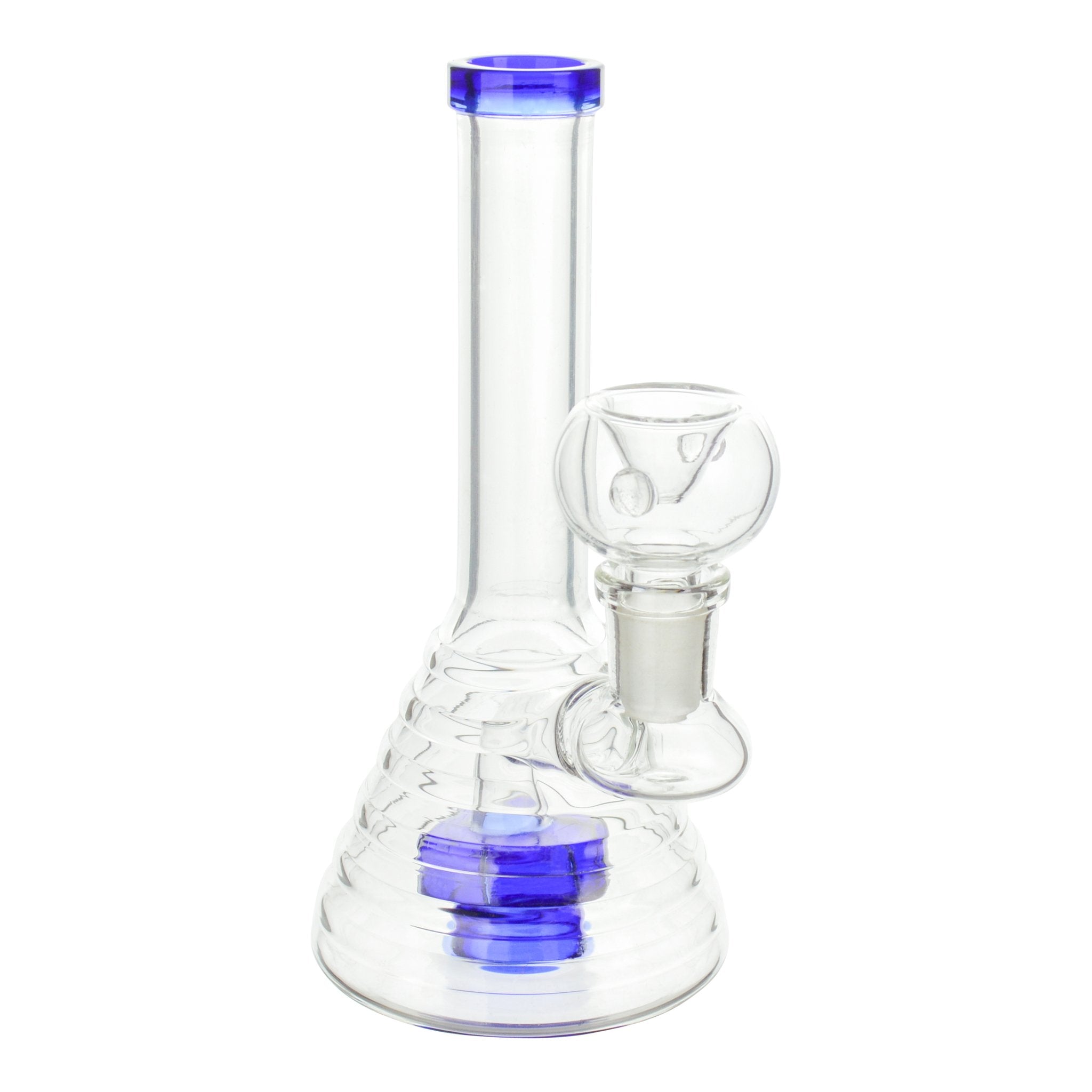 Single Disk Mini Hive Bong - 6.5 inches glass bong - Image 2