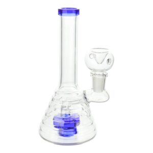 Single Disk Mini Hive Bong - 6.5 inches glass bong