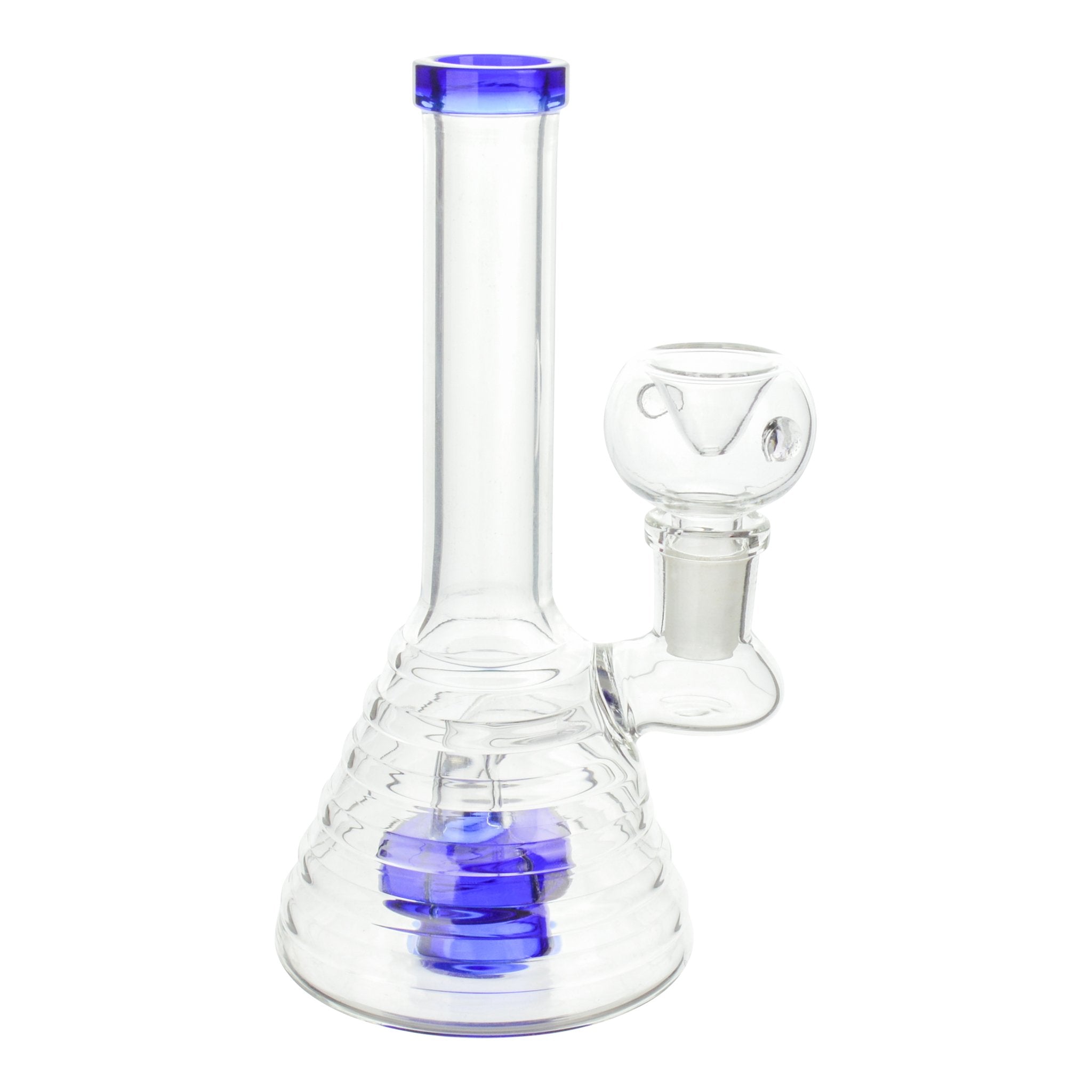 Single Disk Mini Hive Bong - 6.5 inches glass bong
